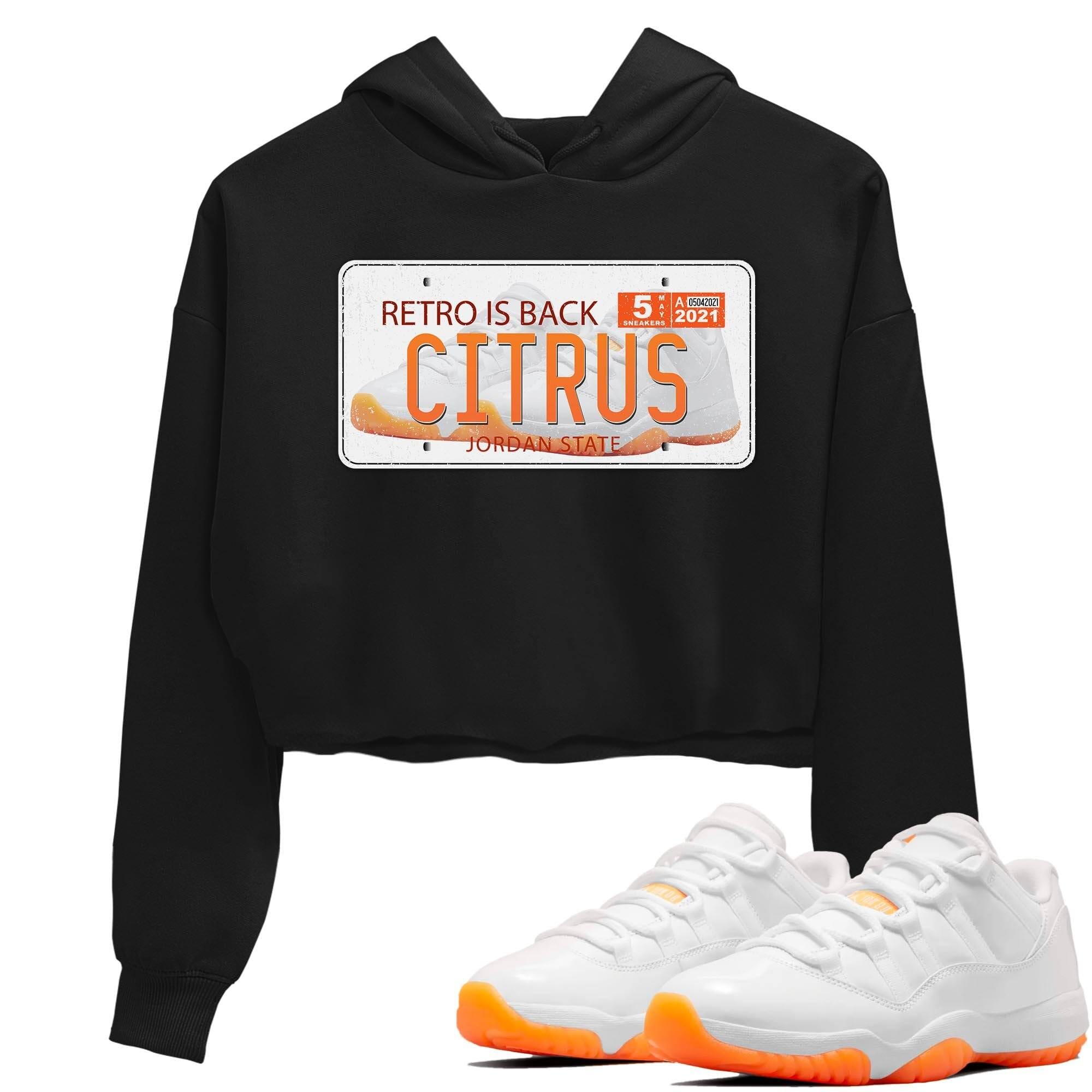 Jordan 11 Citrus Sneaker Matching T-Shirt Jordan Plate Sneaker Tees Jordan 11 Citrus Sneaker Release Tees Women's Shirts