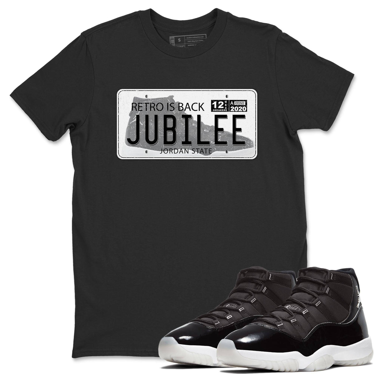 Jordan 11 Jubilee Shirt To Match Jordans Jordan Plate Sneaker Tees Jordan 11 Jubilee Drip Gear Zone Sneaker Matching Clothing Unisex Shirts