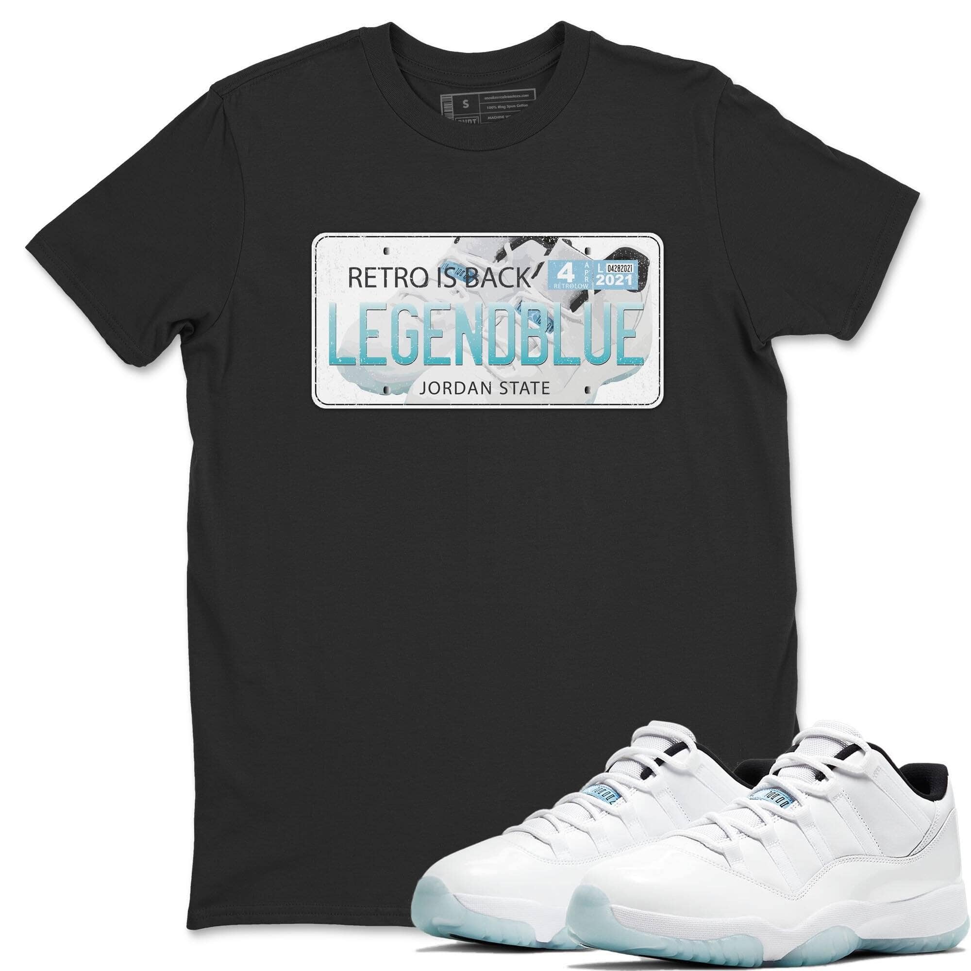 Jordan 11 Legend Blue Shirt To Match Jordans Jordan Plate Sneaker Tees Jordan 11 Legend Blue Drip Gear Zone Sneaker Matching Clothing Unisex Shirts