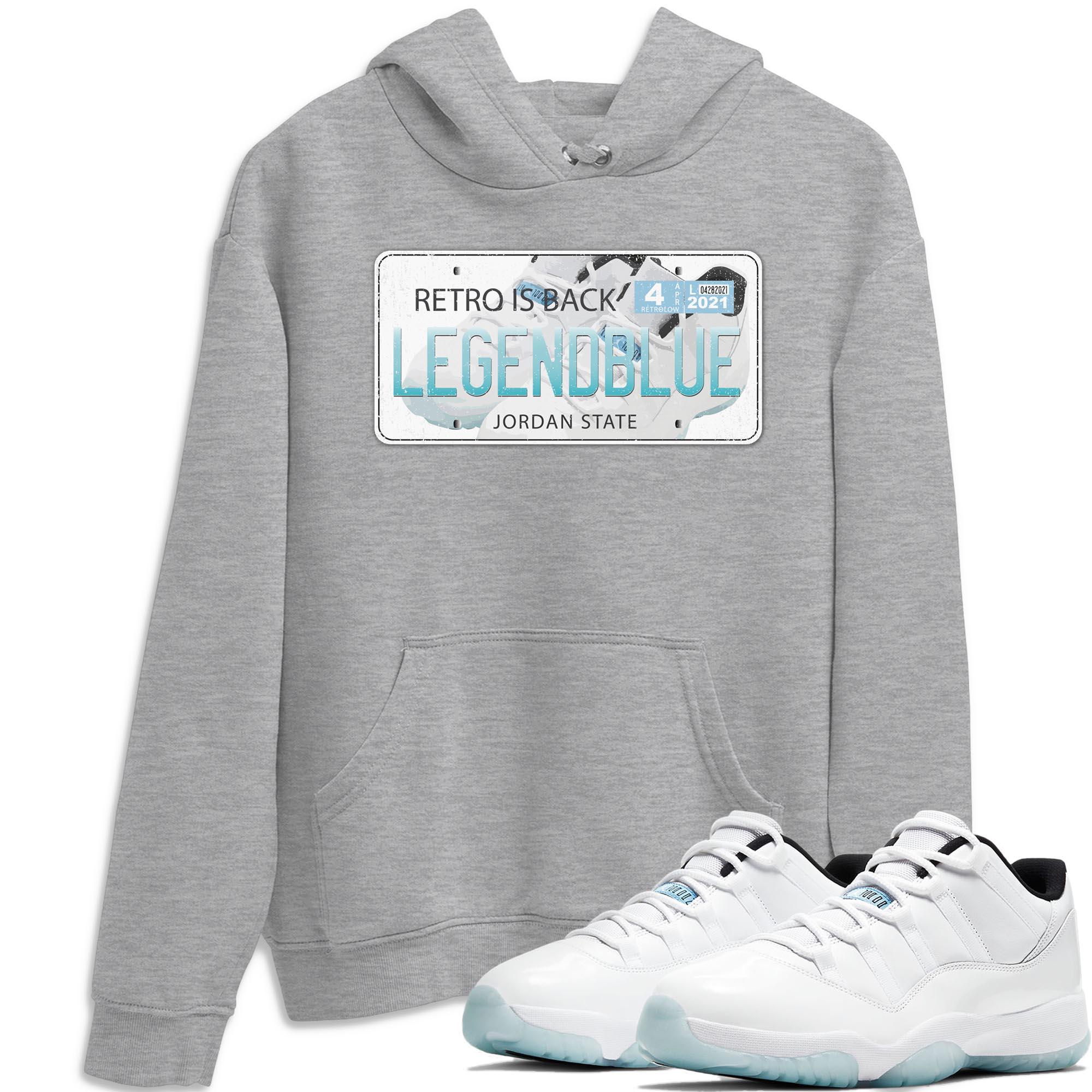 Jordan 11 Legend Blue Shirt To Match Jordans Jordan Plate Sneaker Tees Jordan 11 Legend Blue Drip Gear Zone Sneaker Matching Clothing Unisex Shirts
