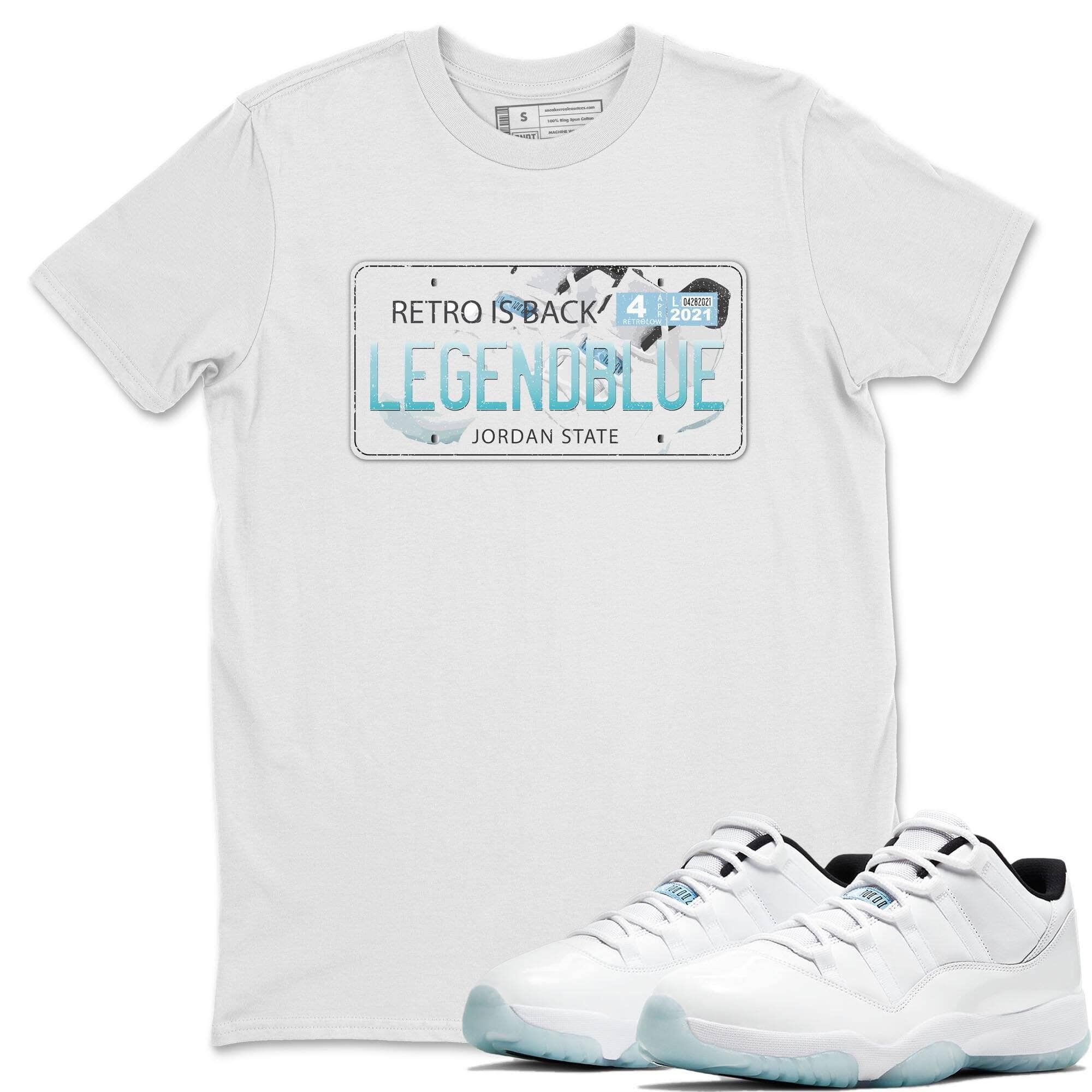 Jordan 11 Legend Blue Shirt To Match Jordans Jordan Plate Sneaker Tees Jordan 11 Legend Blue Drip Gear Zone Sneaker Matching Clothing Unisex Shirts