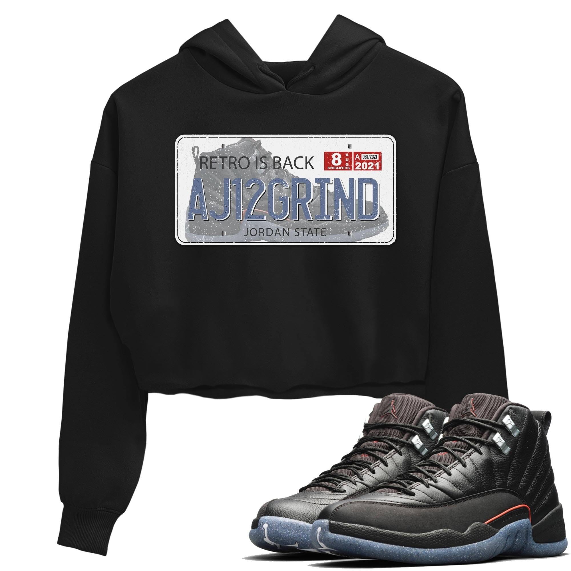 Jordan 12 Grind Sneaker Matching T-Shirt Jordan Plate Sneaker Tees Jordan 12 Grind Sneaker Release Tees Women's Shirts