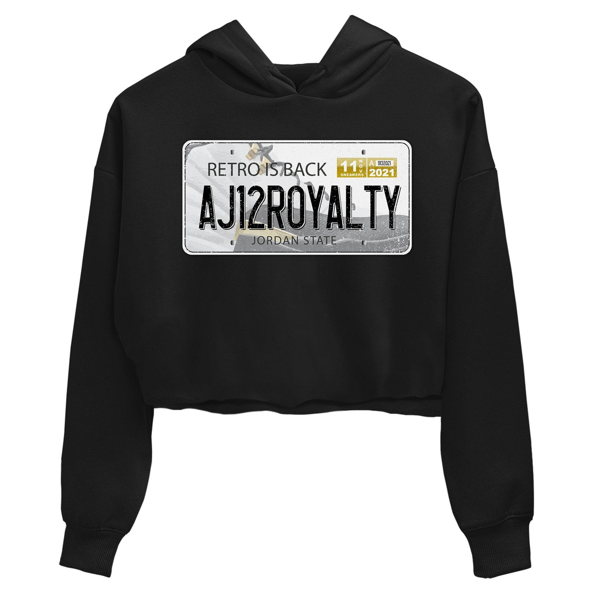Jordan 12 Royalty Sneaker Matching T-Shirt Jordan Plate Sneaker Tees Jordan 12 Royalty Sneaker Release Tees Women's Shirts
