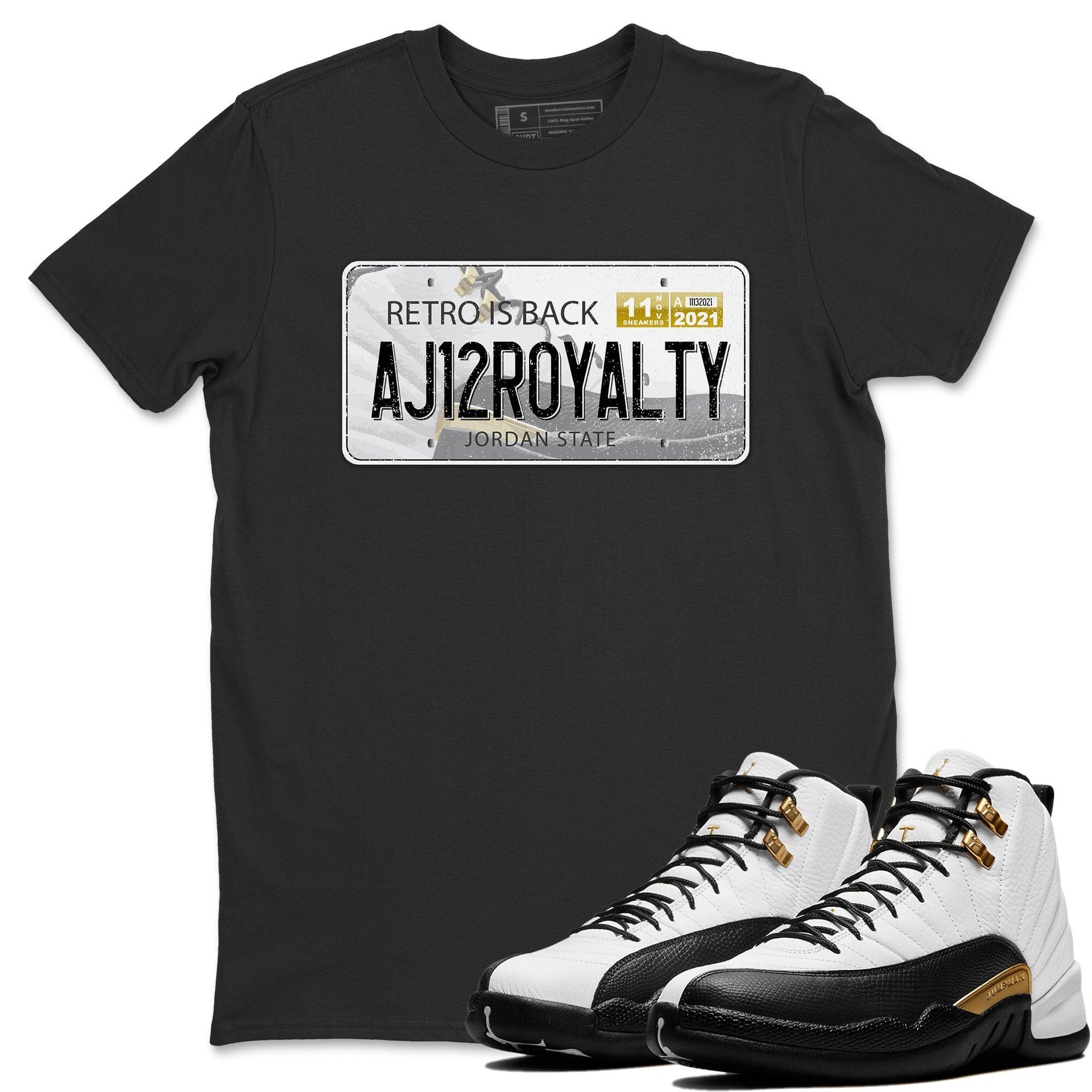 Jordan 12 Royalty Shirt To Match Jordans Jordan Plate Sneaker Tees Jordan 12 Royalty Drip Gear Zone Sneaker Matching Clothing Unisex Shirts
