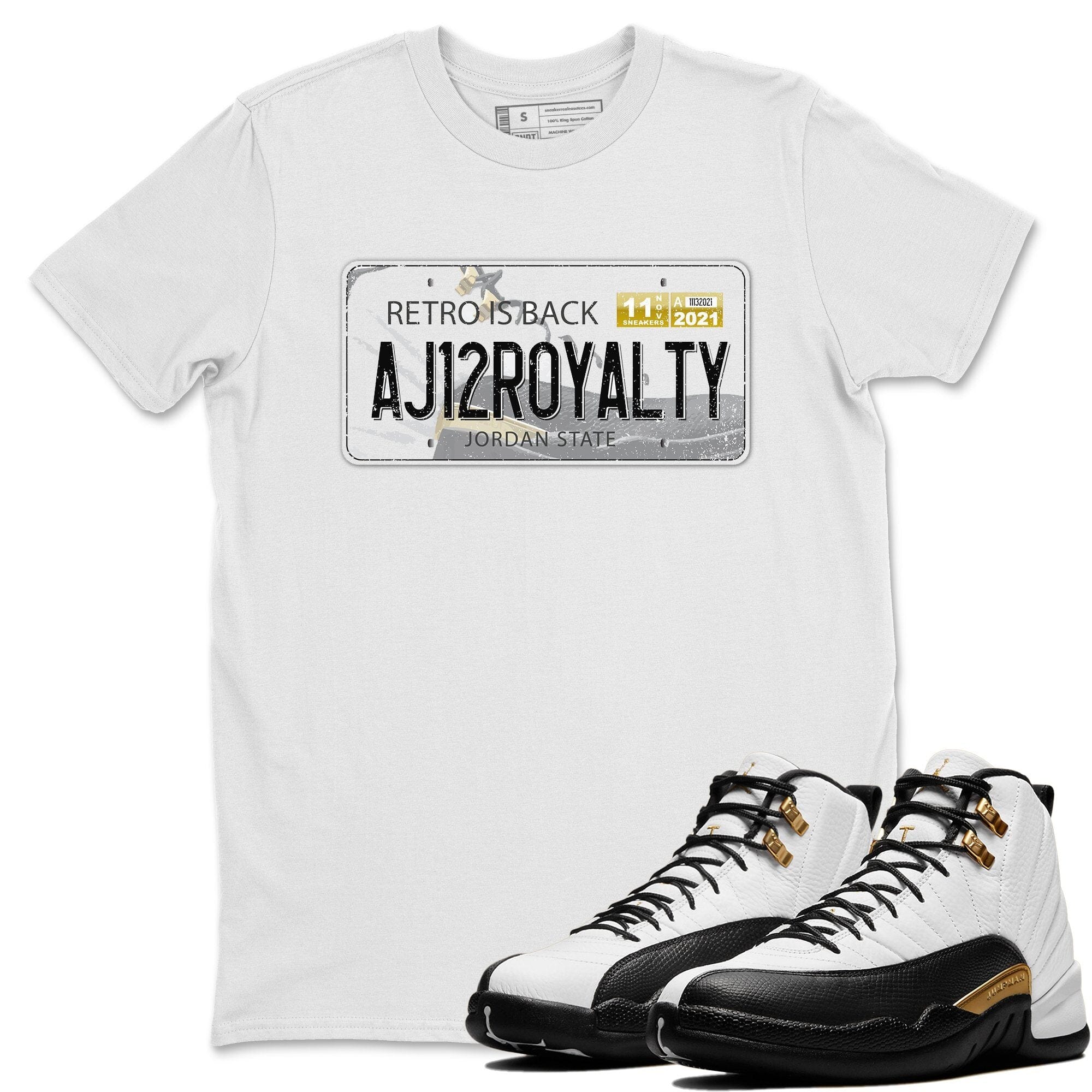 Jordan 12 Royalty Shirt To Match Jordans Jordan Plate Sneaker Tees Jordan 12 Royalty Drip Gear Zone Sneaker Matching Clothing Unisex Shirts