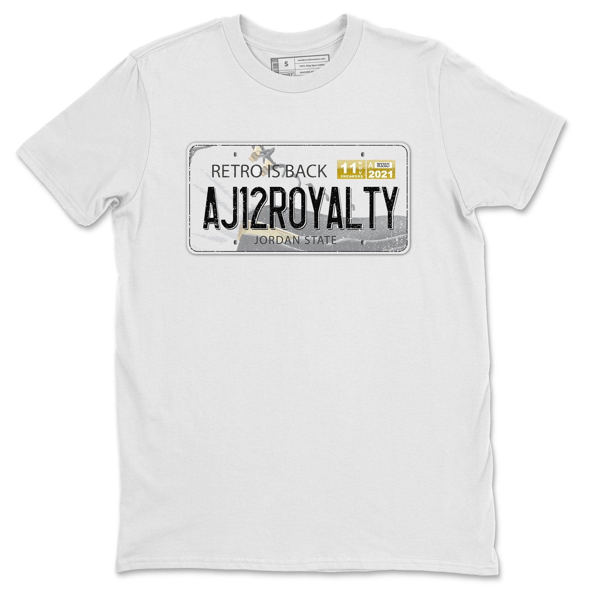 Jordan 12 Royalty Shirt To Match Jordans Jordan Plate Sneaker Tees Jordan 12 Royalty Drip Gear Zone Sneaker Matching Clothing Unisex Shirts