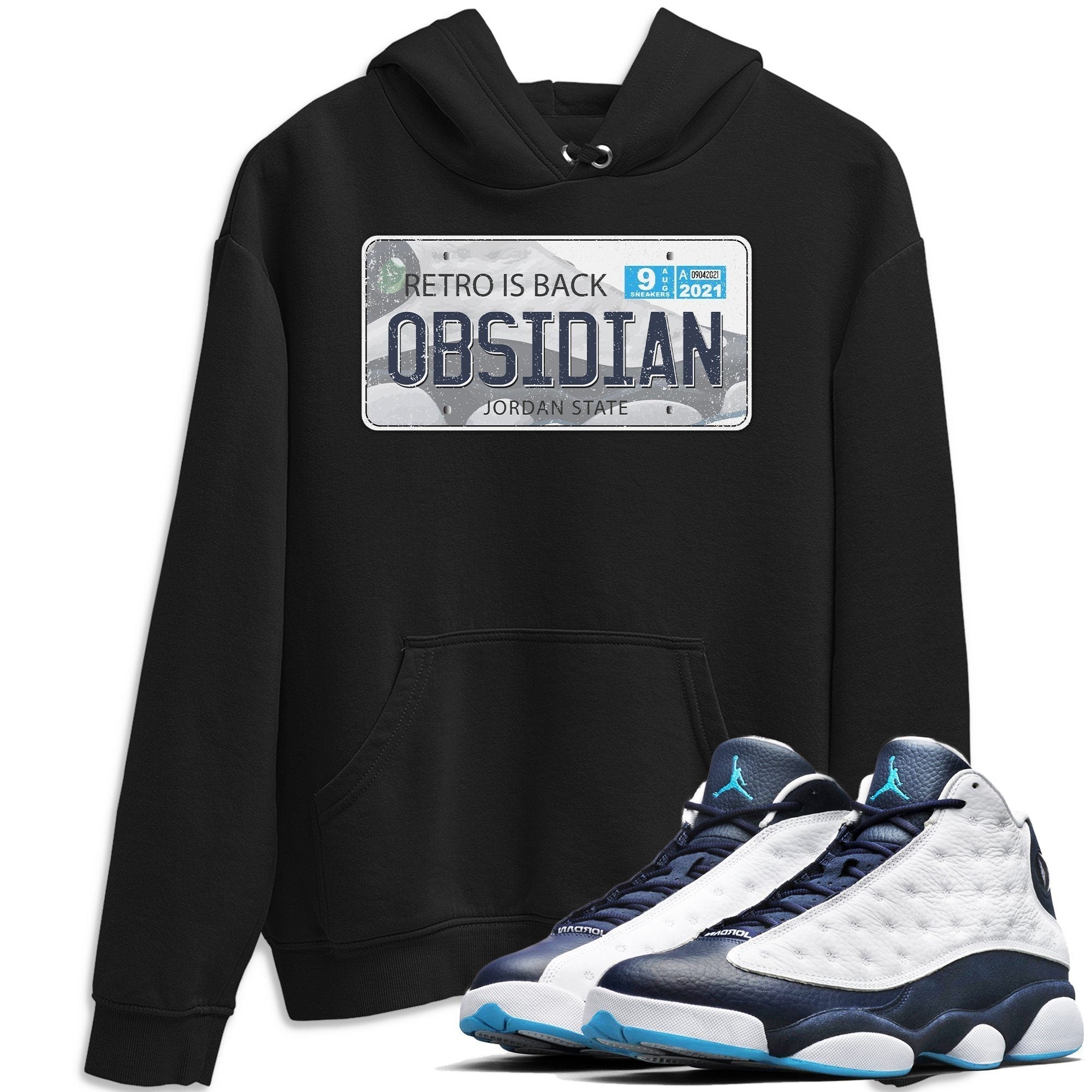 Jordan 13 Obsidian Shirt To Match Jordans Jordan Plate Sneaker Tees Jordan 13 Obsidian Drip Gear Zone Sneaker Matching Clothing Unisex Shirts