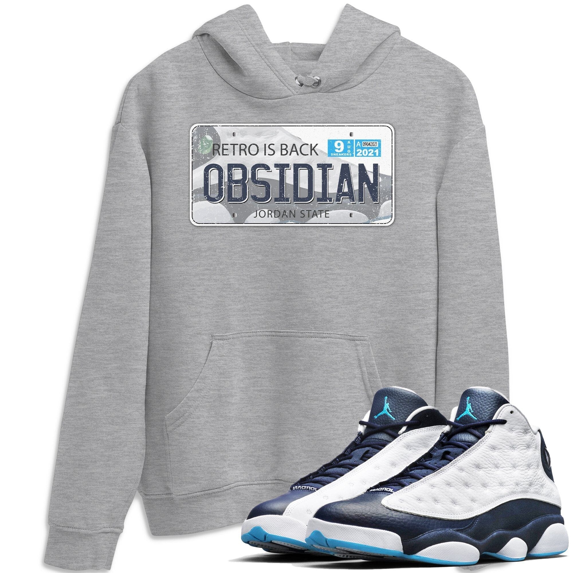 Jordan 13 Obsidian Shirt To Match Jordans Jordan Plate Sneaker Tees Jordan 13 Obsidian Drip Gear Zone Sneaker Matching Clothing Unisex Shirts