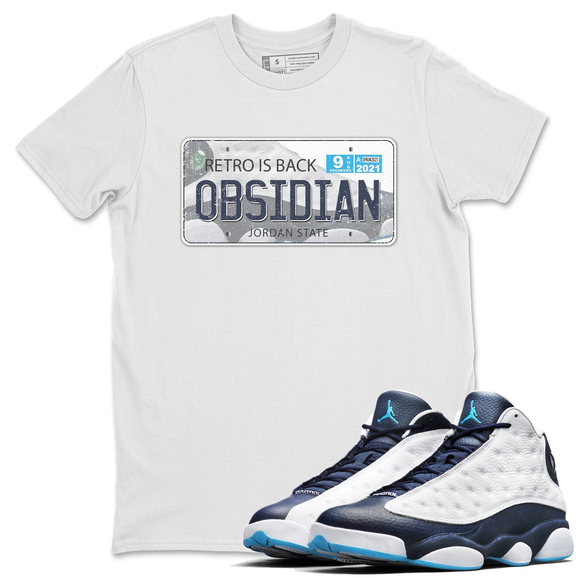 Jordan 13 Obsidian Shirt To Match Jordans Jordan Plate Sneaker Tees Jordan 13 Obsidian Drip Gear Zone Sneaker Matching Clothing Unisex Shirts