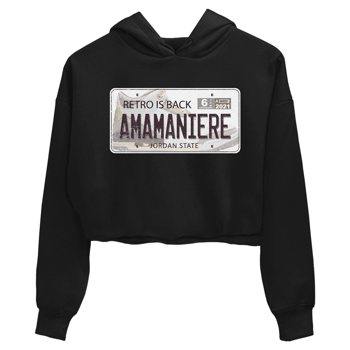 Jordan 3 A Ma Maniere Sneaker Matching T-Shirt Jordan Plate Sneaker Tees Jordan 3 A Ma Maniere Sneaker Release Tees Women's Shirts