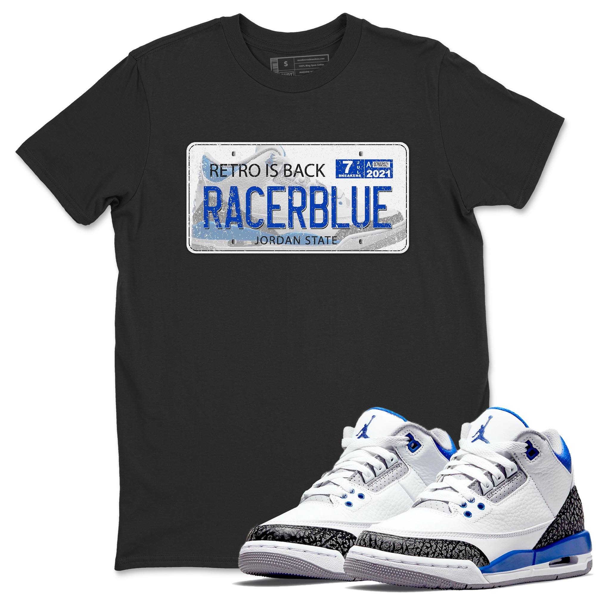 Jordan 3 Racer Blue Shirt To Match Jordans Jordan Plate Sneaker Tees Jordan 3 Racer Blue Drip Gear Zone Sneaker Matching Clothing Unisex Shirts