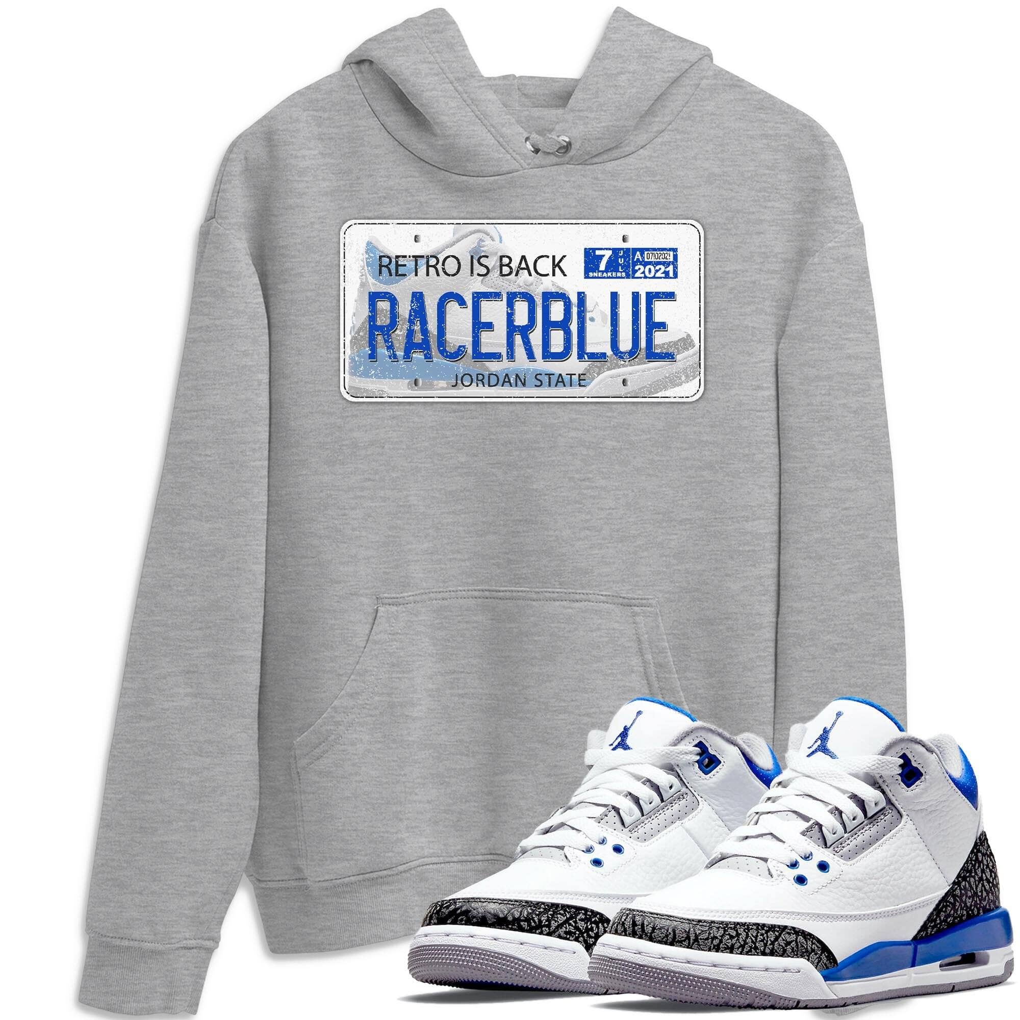 Jordan 3 Racer Blue Shirt To Match Jordans Jordan Plate Sneaker Tees Jordan 3 Racer Blue Drip Gear Zone Sneaker Matching Clothing Unisex Shirts