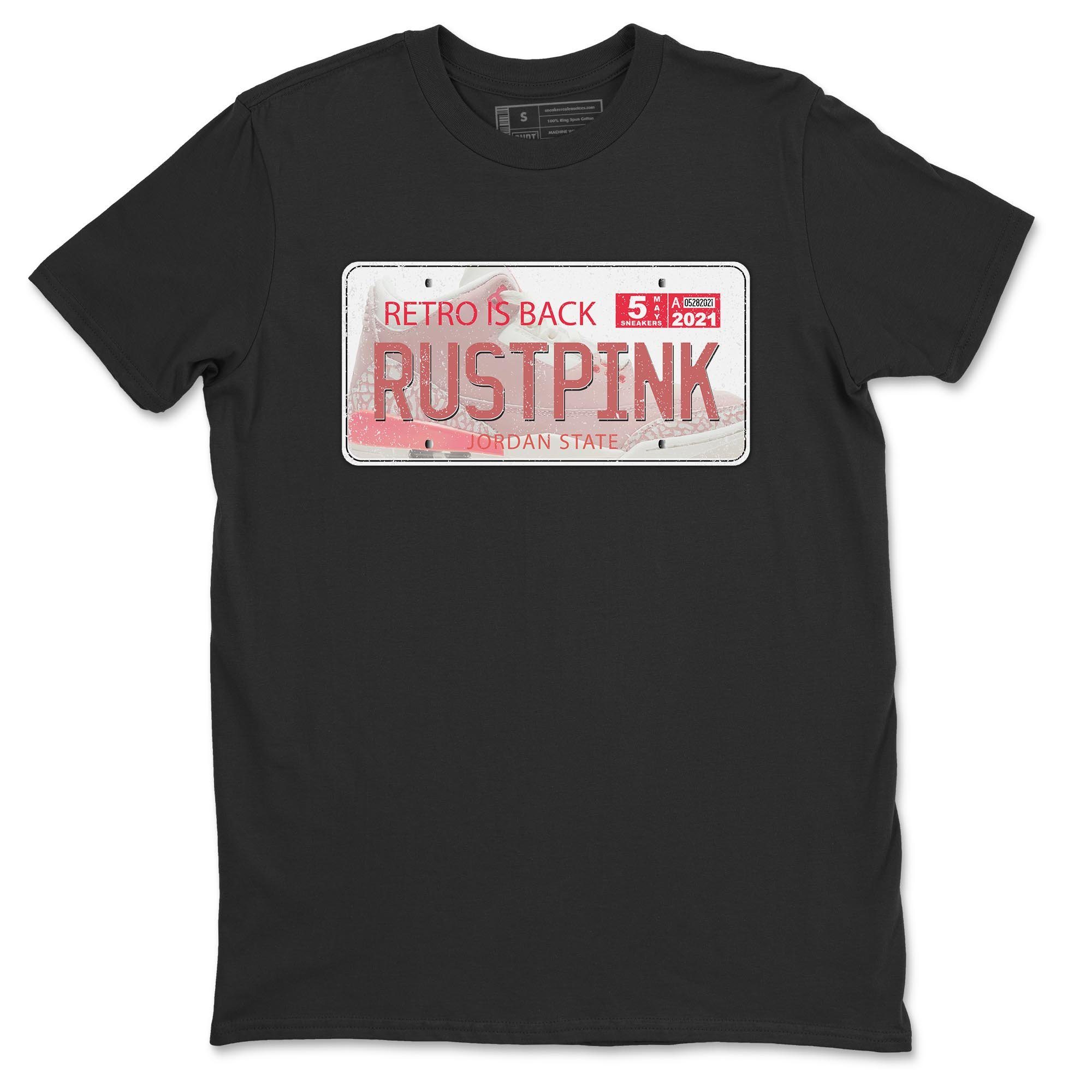 Jordan 3 Rust Pink Shirt To Match Jordans Jordan Plate Sneaker Tees Jordan 3 Rust Pink Drip Gear Zone Sneaker Matching Clothing Unisex Shirts