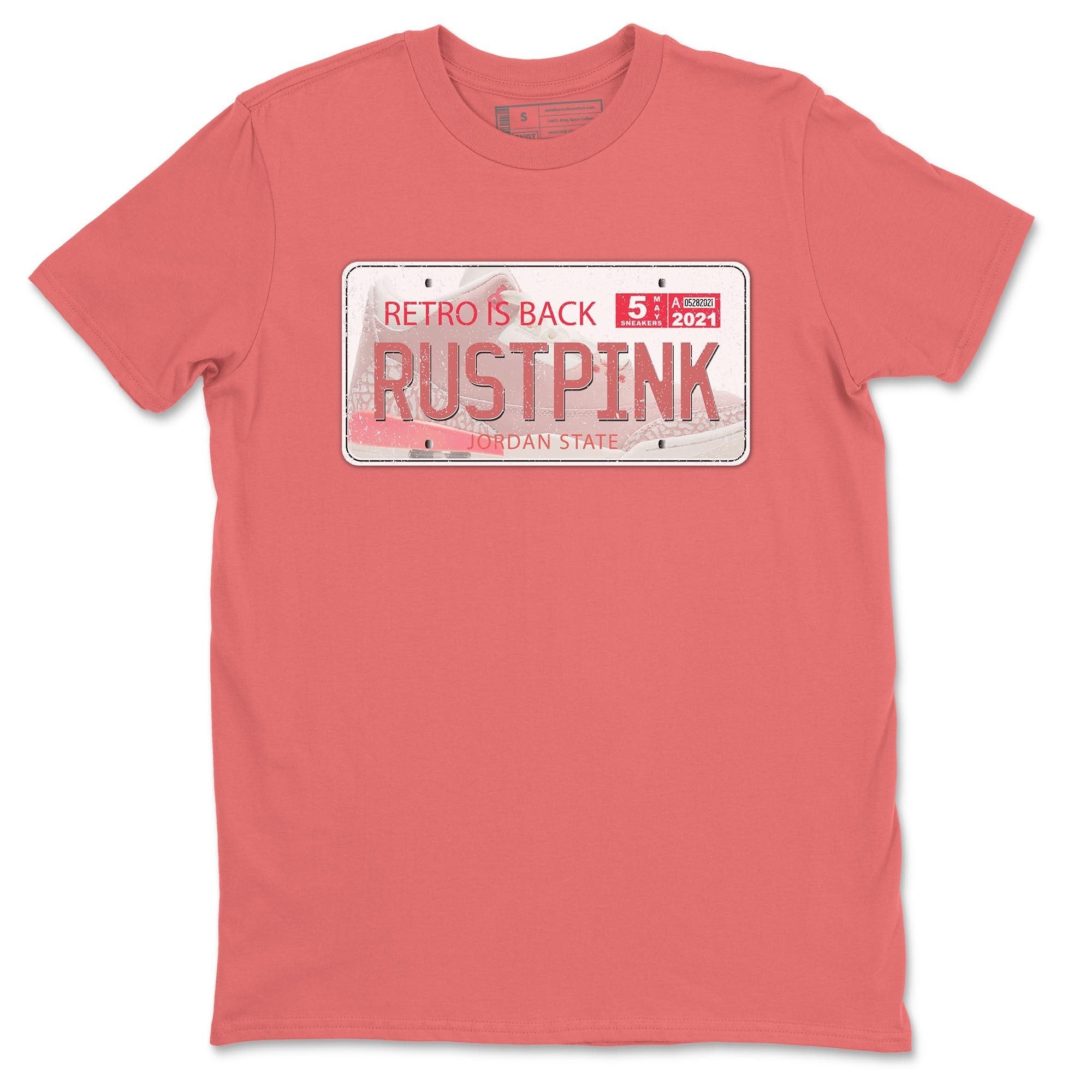 Jordan 3 Rust Pink Shirt To Match Jordans Jordan Plate Sneaker Tees Jordan 3 Rust Pink Drip Gear Zone Sneaker Matching Clothing Unisex Shirts