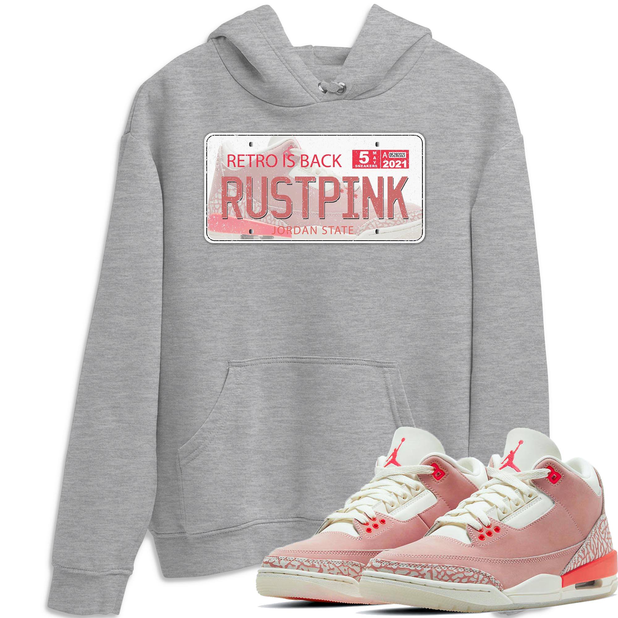 Jordan 3 Rust Pink Shirt To Match Jordans Jordan Plate Sneaker Tees Jordan 3 Rust Pink Drip Gear Zone Sneaker Matching Clothing Unisex Shirts