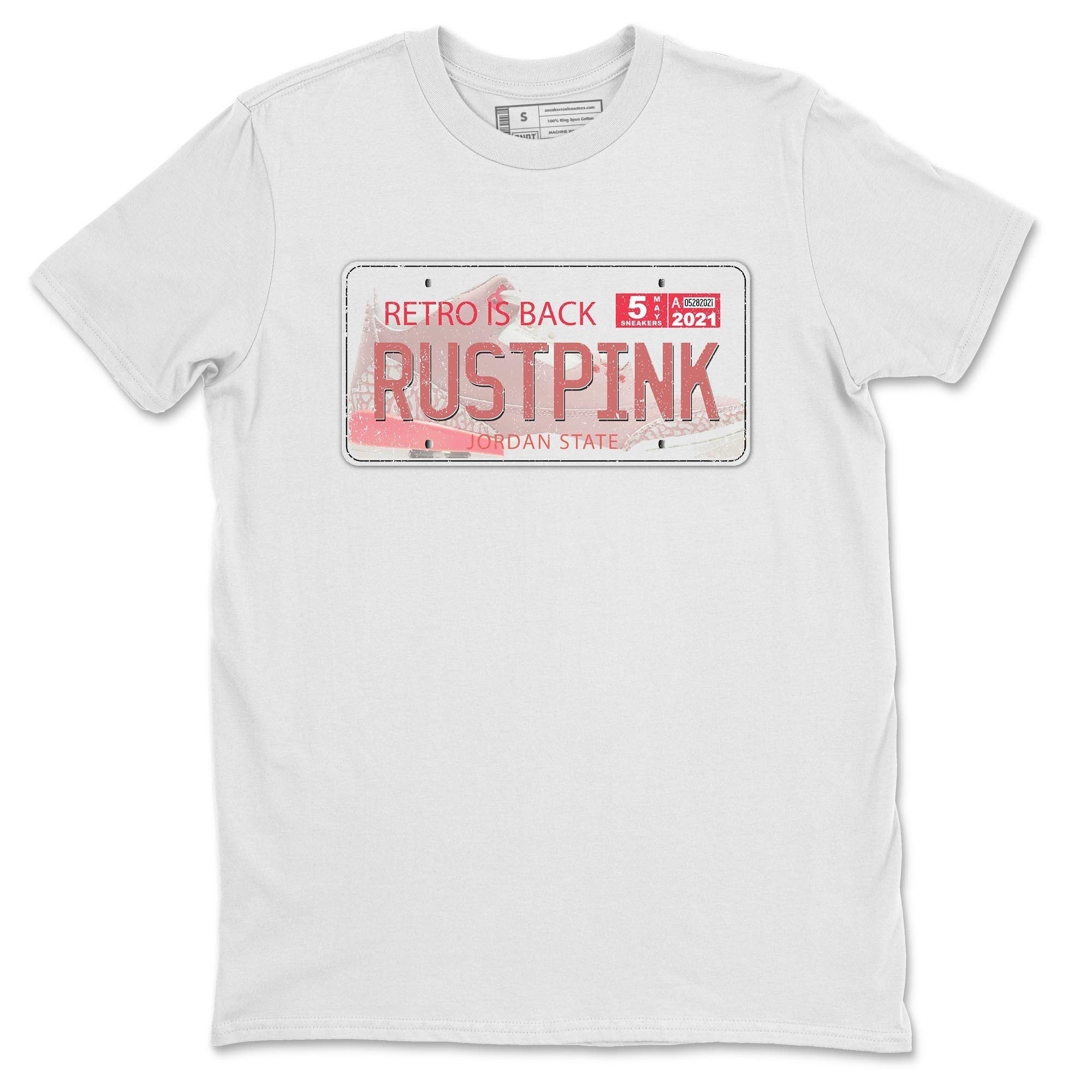 Jordan 3 Rust Pink Shirt To Match Jordans Jordan Plate Sneaker Tees Jordan 3 Rust Pink Drip Gear Zone Sneaker Matching Clothing Unisex Shirts