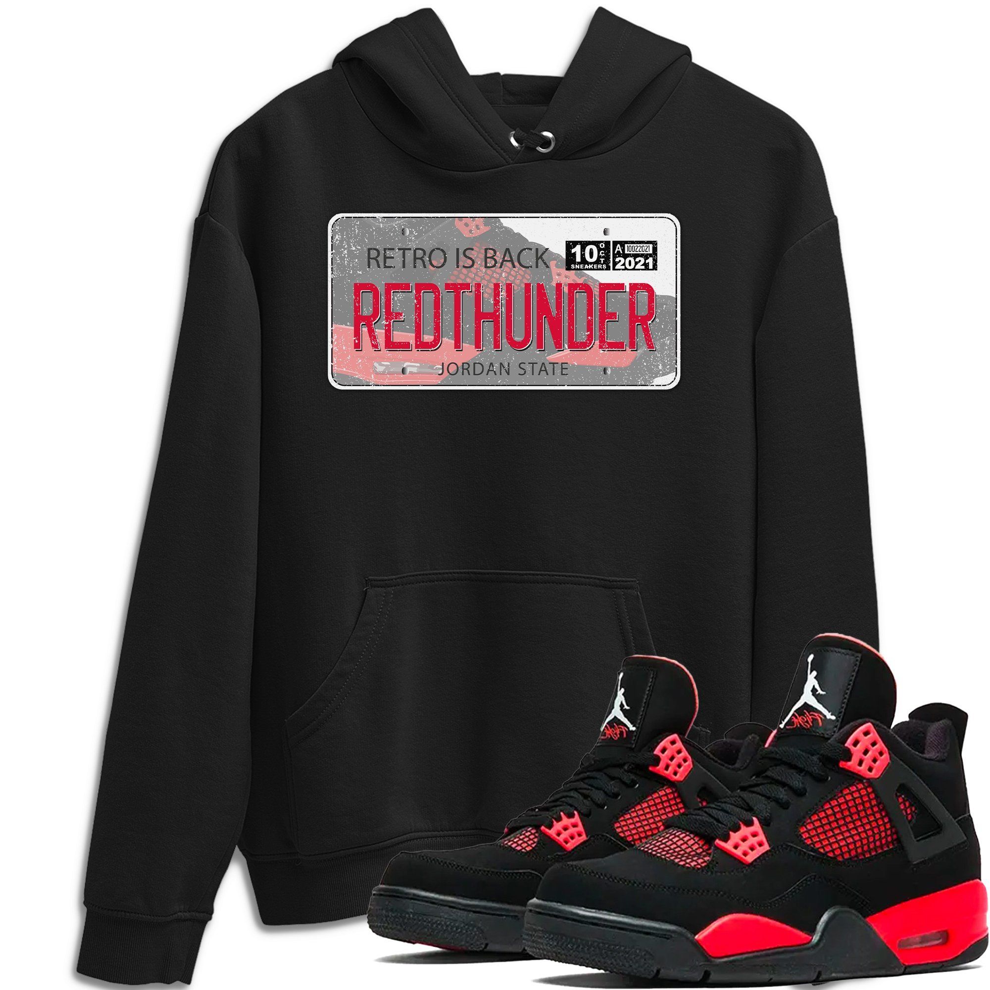 Jordan 4 Red Thunder Shirt To Match Jordans Jordan Plate Sneaker Tees Jordan 4 Red Thunder Drip Gear Zone Sneaker Matching Clothing Unisex Shirts
