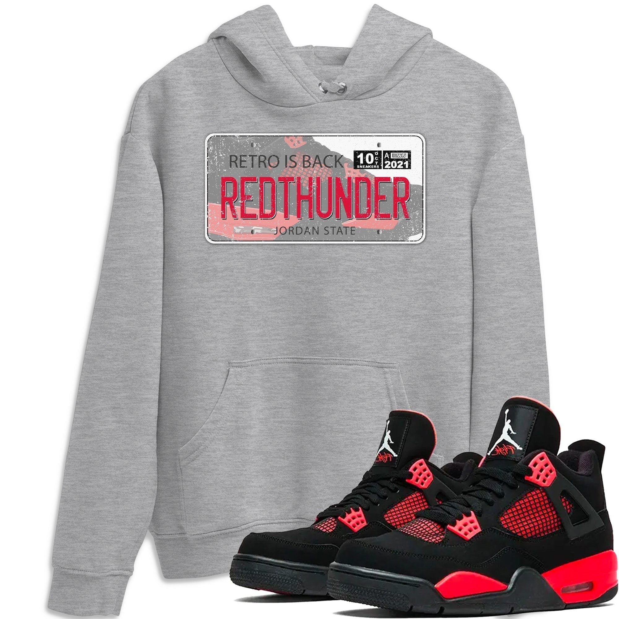 Jordan 4 Red Thunder Shirt To Match Jordans Jordan Plate Sneaker Tees Jordan 4 Red Thunder Drip Gear Zone Sneaker Matching Clothing Unisex Shirts