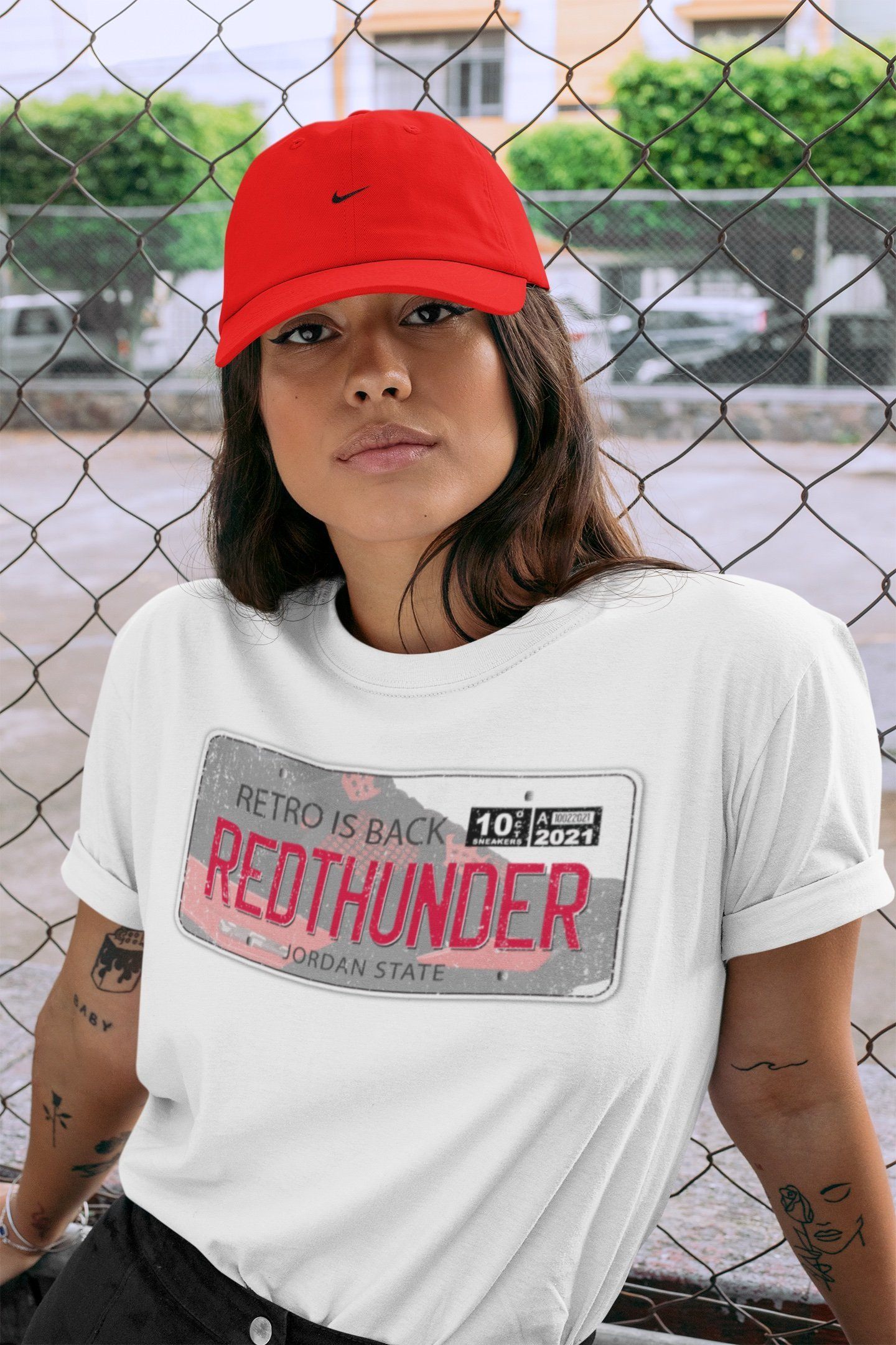 Jordan 4 Red Thunder Shirt To Match Jordans Jordan Plate Sneaker Tees Jordan 4 Red Thunder Drip Gear Zone Sneaker Matching Clothing Unisex Shirts