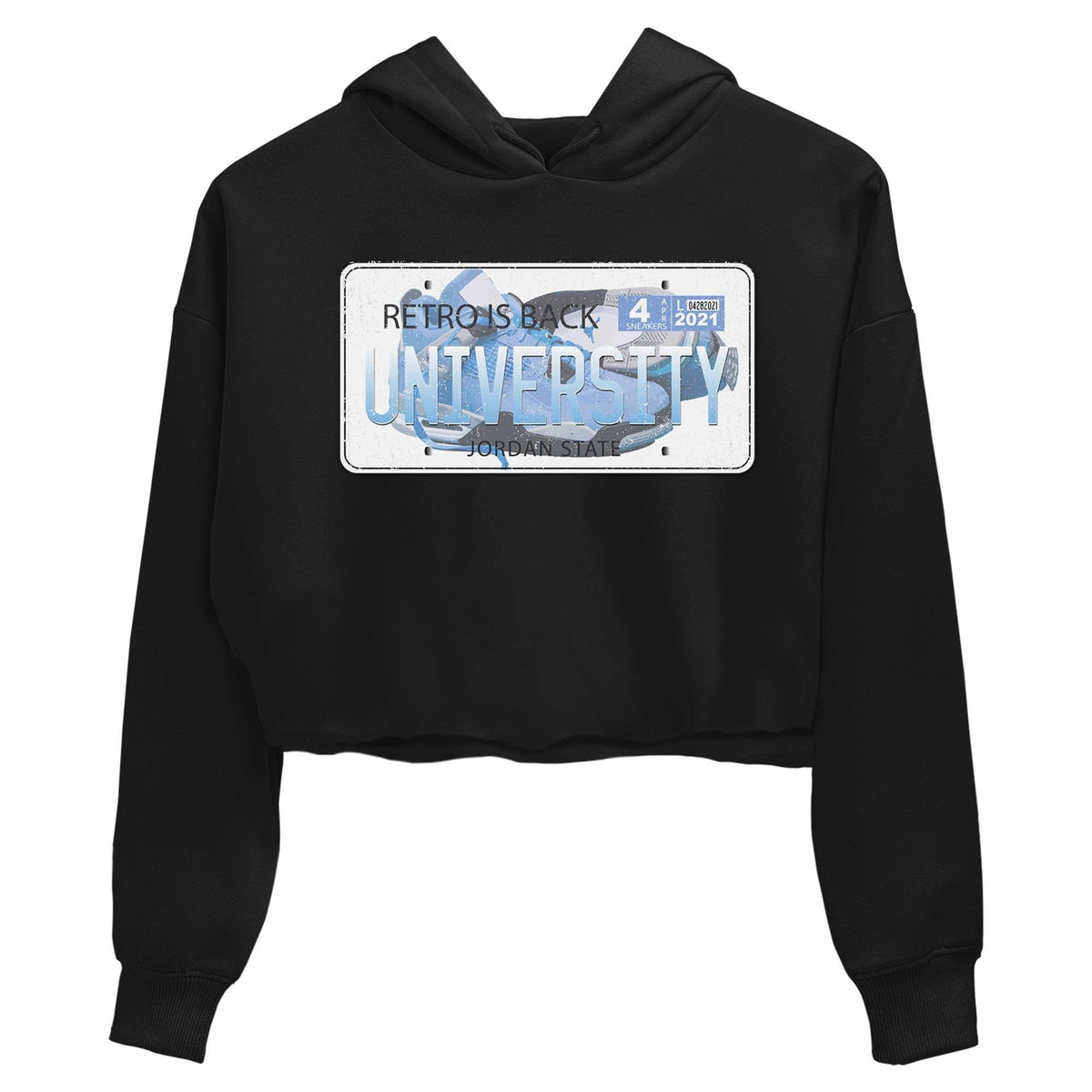 Jordan 4 University Blue Sneaker Matching T-Shirt Jordan Plate Sneaker Tees Jordan 4 University Blue Sneaker Release Tees Women's Shirts