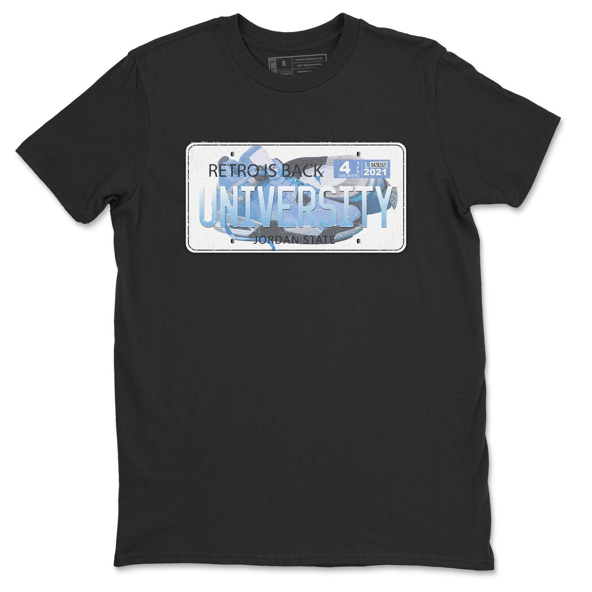 Jordan 4 University Blue Shirt To Match Jordans Jordan Plate Sneaker Tees Jordan 4 University Blue Drip Gear Zone Sneaker Matching Clothing Unisex Shirts