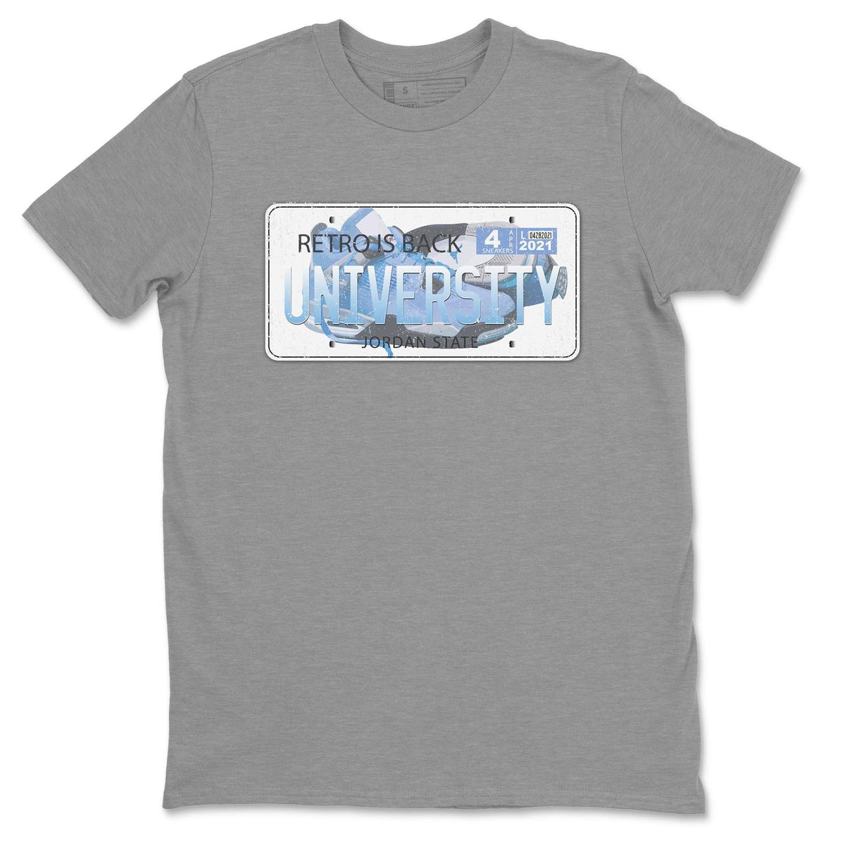 Jordan 4 University Blue Shirt To Match Jordans Jordan Plate Sneaker Tees Jordan 4 University Blue Drip Gear Zone Sneaker Matching Clothing Unisex Shirts