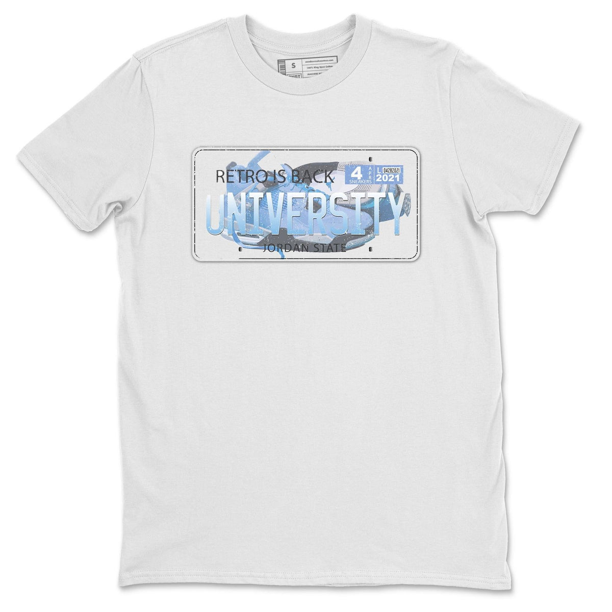 Jordan 4 University Blue Shirt To Match Jordans Jordan Plate Sneaker Tees Jordan 4 University Blue Drip Gear Zone Sneaker Matching Clothing Unisex Shirts