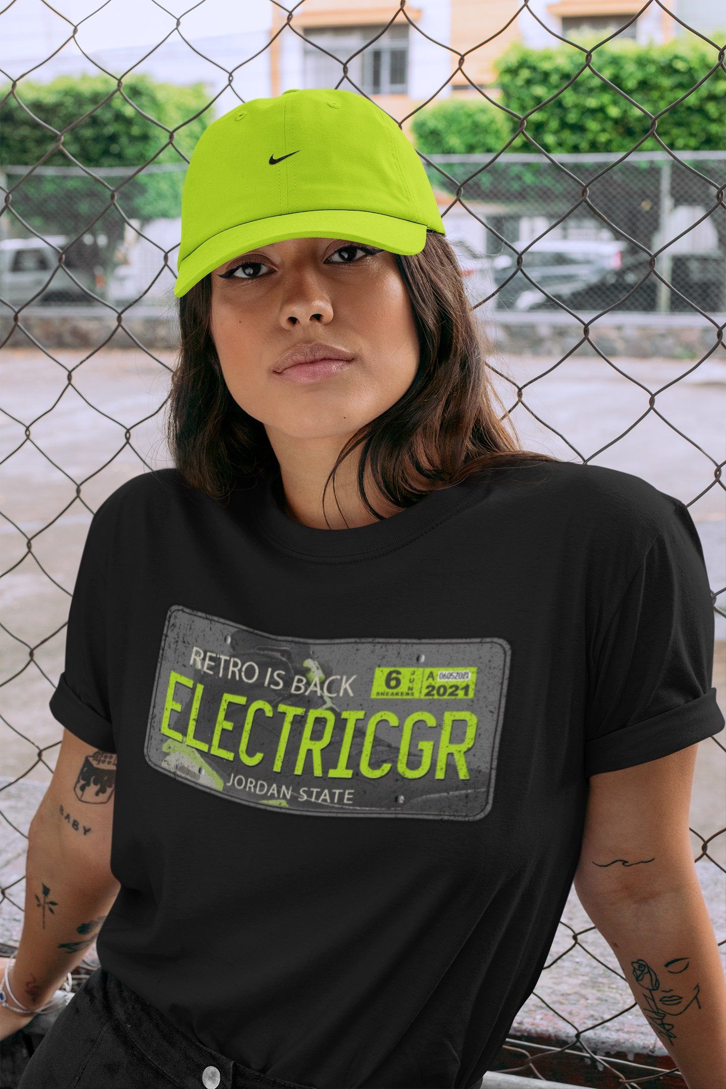 Jordan 6 Electric Green Shirt To Match Jordans Jordan Plate Sneaker Tees Jordan 6 Electric Green Drip Gear Zone Sneaker Matching Clothing Unisex Shirts