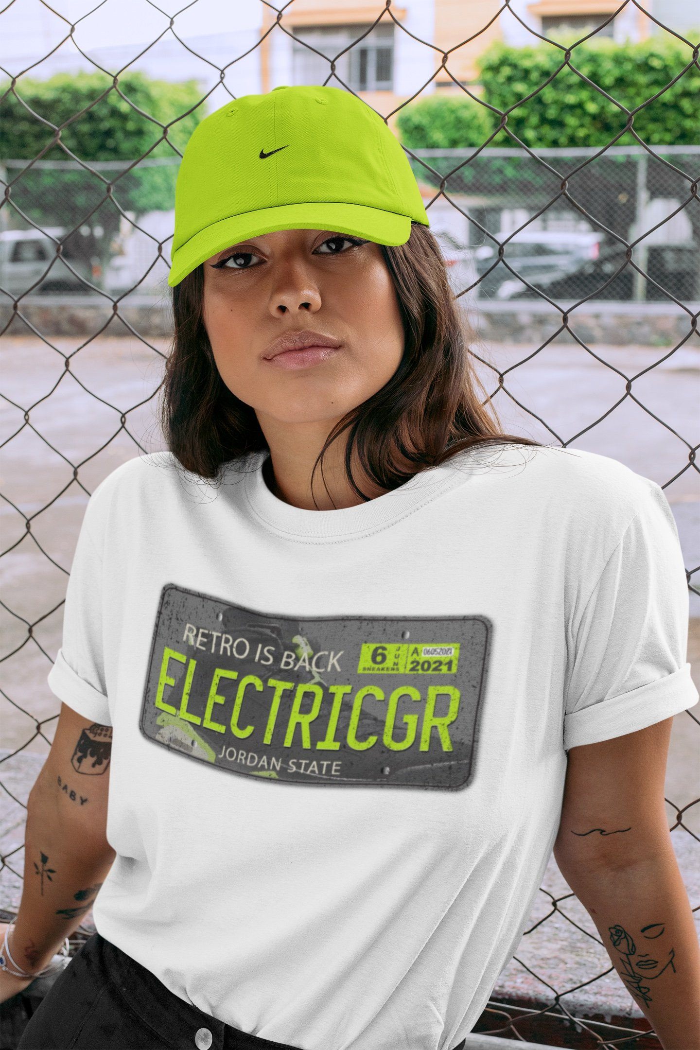 Jordan 6 Electric Green Shirt To Match Jordans Jordan Plate Sneaker Tees Jordan 6 Electric Green Drip Gear Zone Sneaker Matching Clothing Unisex Shirts