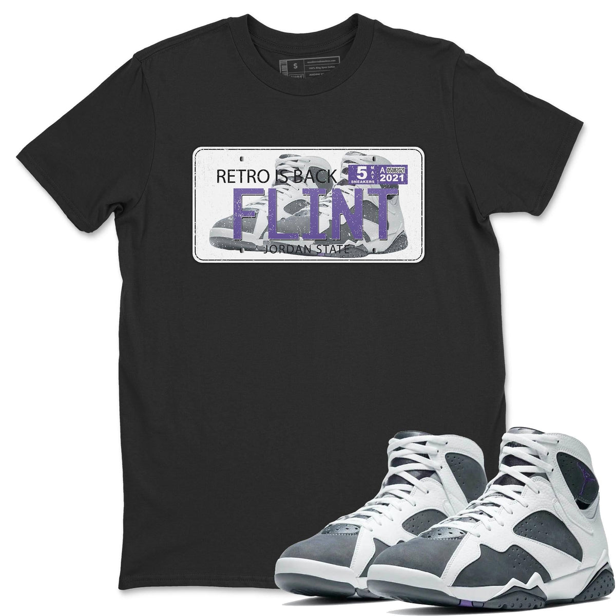 Jordan 7 Flint Shirt To Match Jordans Jordan Plate Sneaker Tees Jordan 7 Flint Drip Gear Zone Sneaker Matching Clothing Unisex Shirts