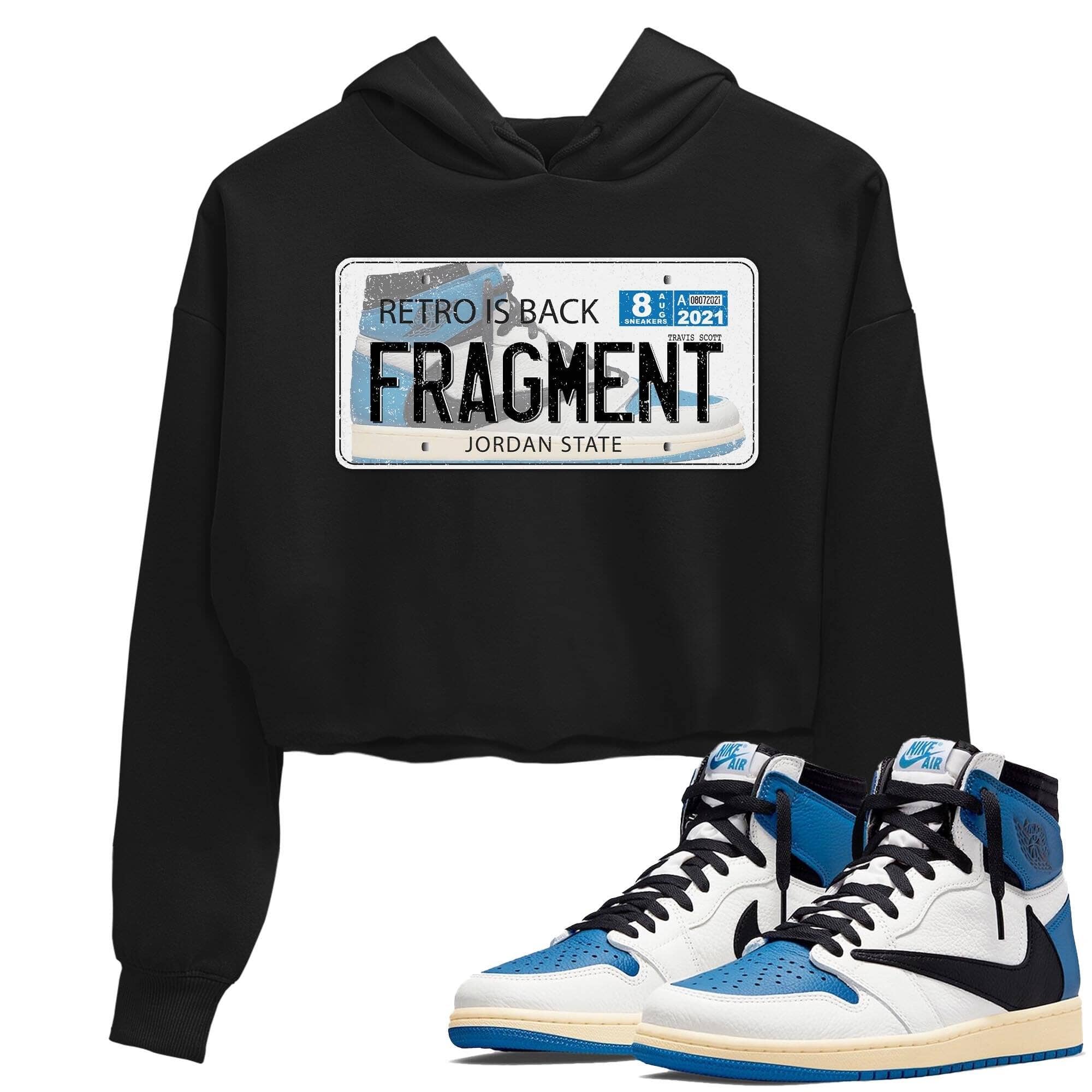 Jordan 1 Travis Scott Fragment Sneaker Matching T-Shirt Jordan Plate Sneaker Tees Jordan 1 Travis Scott Fragment Sneaker Release Tees Women's Shirts