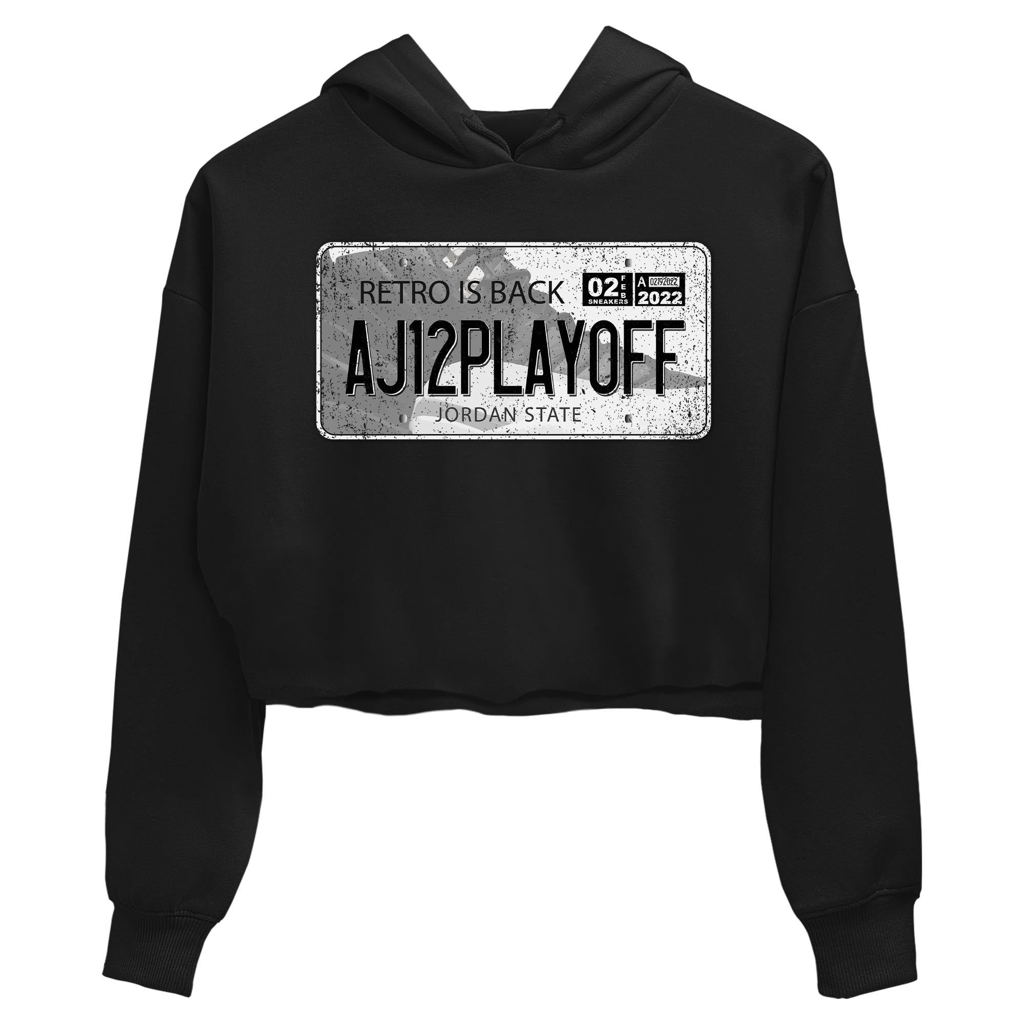 Jordan 12 Playoffs Sneaker Matching T-Shirt Jordan Plate Sneaker Tees Jordan 12 Playoffs Sneaker Release Tees Women's Shirts