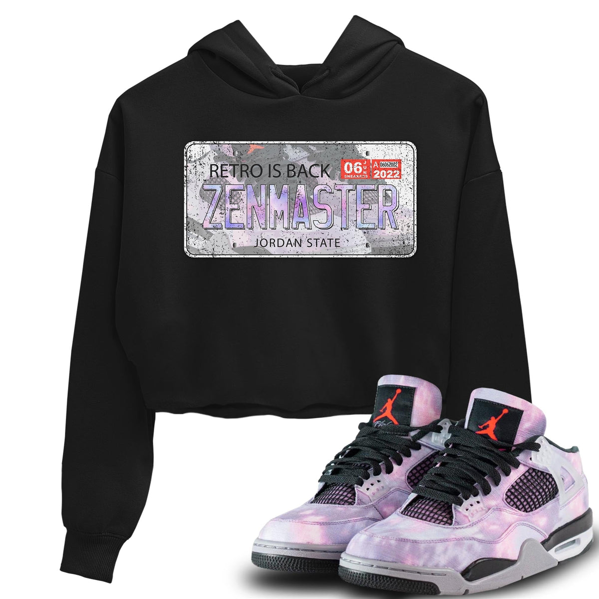 Jordan 4 Zen Master Sneaker Matching T-Shirt Jordan Plate Sneaker Tees Jordan 4 Zen Master Sneaker Release Tees Women's Shirts