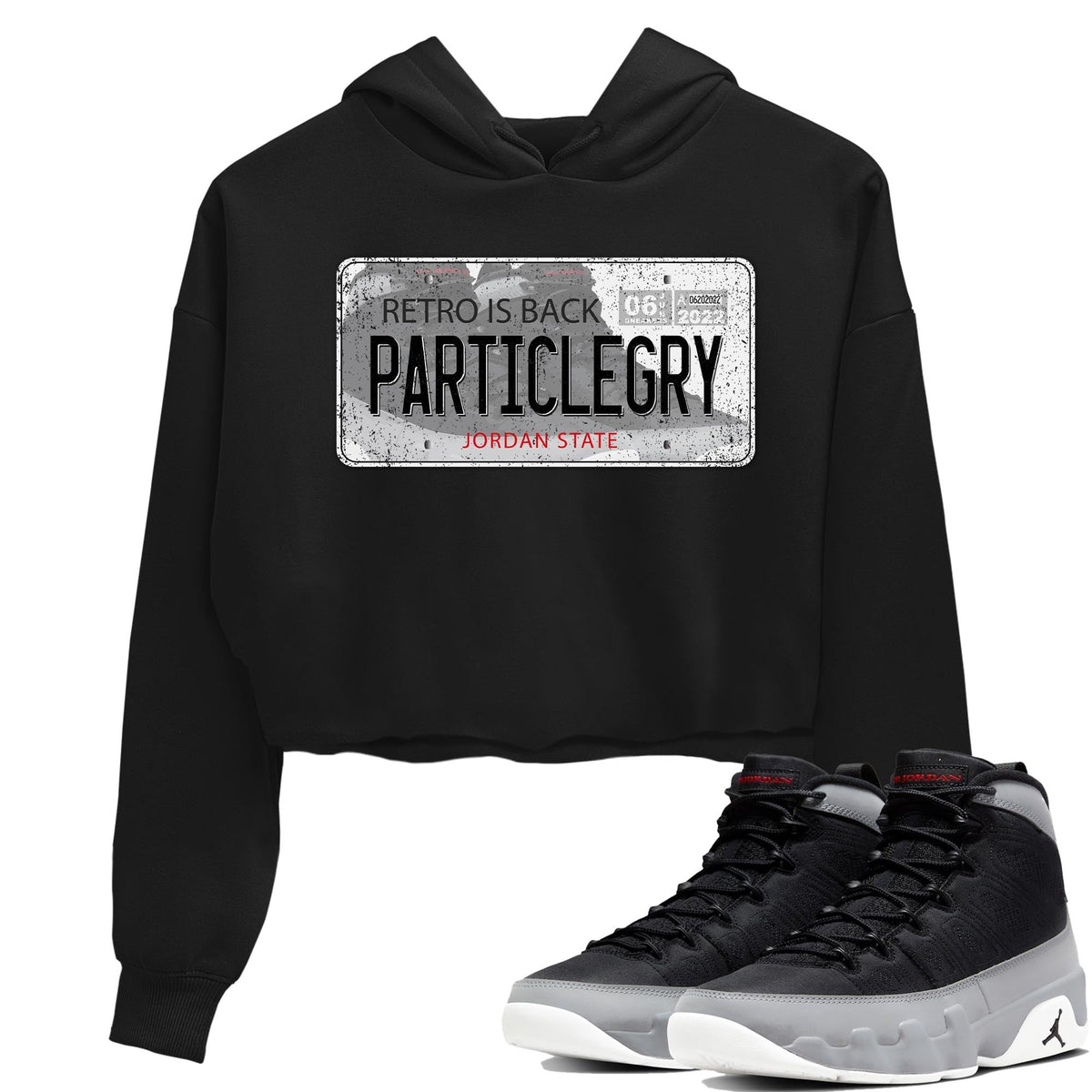 Jordan 9 Particle Grey Shirt To Match Jordans Jordan Plate Sneaker Tees Jordan 9 Particle Grey Drip Gear Zone Sneaker Matching Clothing Women's Shirts