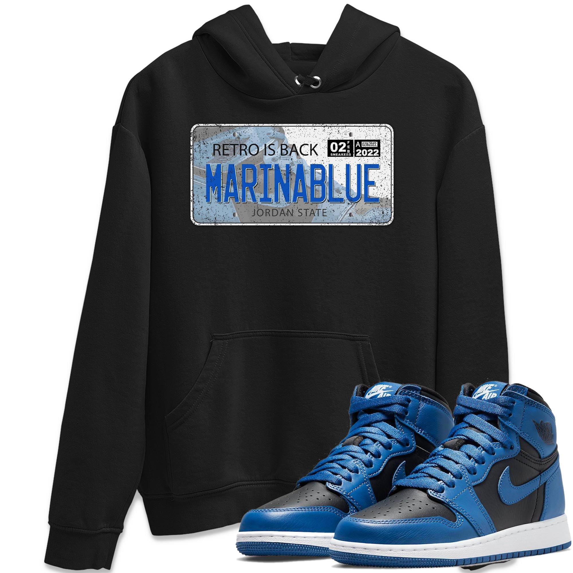 Jordan 1 Dark Marina Blue Sneaker Matching T-Shirt Jordan Plate Sneaker Tees Jordan 1 Dark Marina Blue Sneaker Release Tees Crew Neck Tees