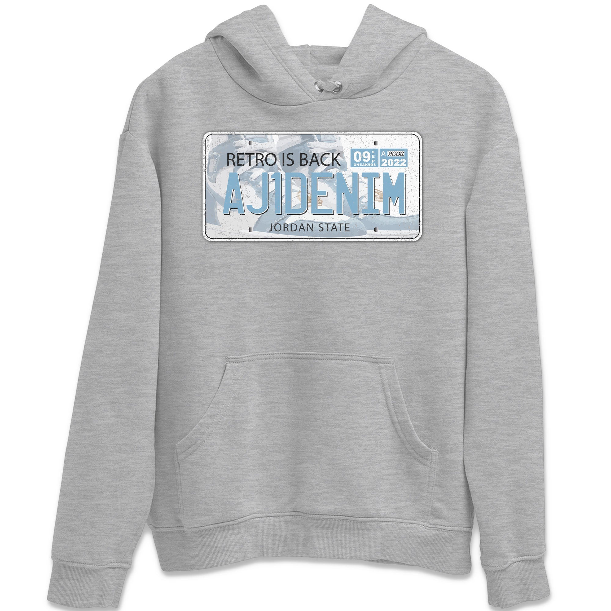 Jordan 1 Denim Sneaker Matching T-Shirt Jordan Plate Sneaker Tees Jordan 1 Denim Sneaker Release Tees Crew Neck Tees