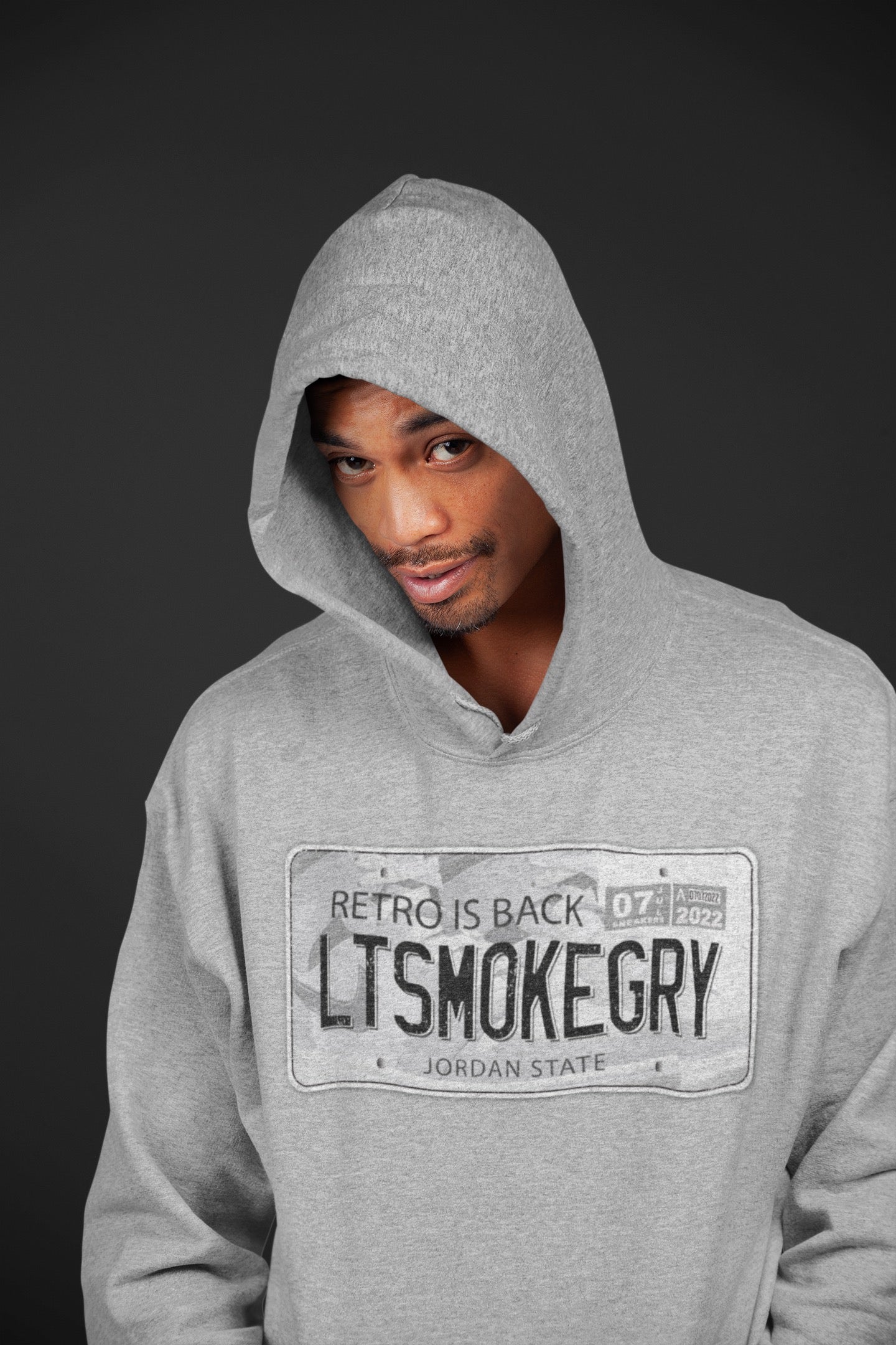 Jordan 1 Light Smoke Grey Sneaker Matching T-Shirt Jordan Plate Sneaker Tees Jordan 1 Light Smoke Grey Sneaker Release Tees Crew Neck Tees