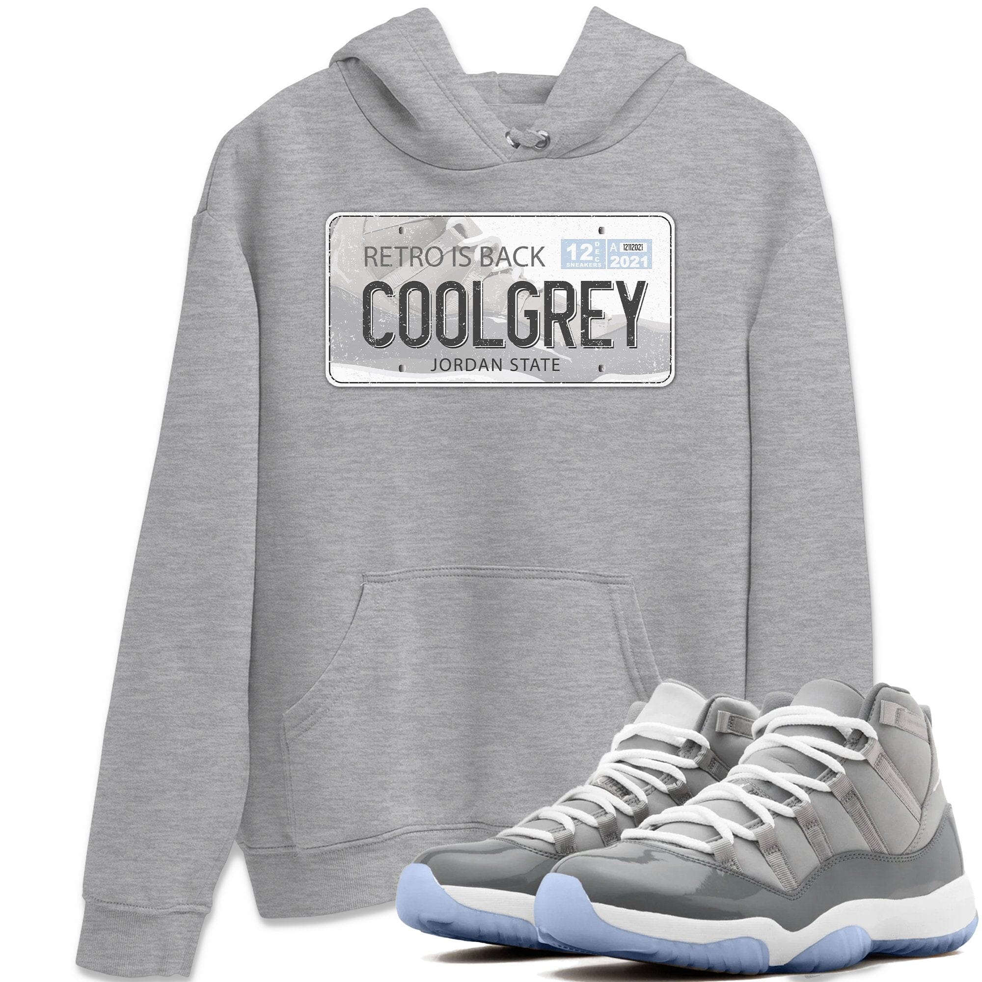 Jordan 11 Cool Grey Shirt To Match Jordans Jordan Plate Sneaker Tees Jordan 11 Cool Grey Drip Gear Zone Sneaker Matching Clothing Unisex Shirts