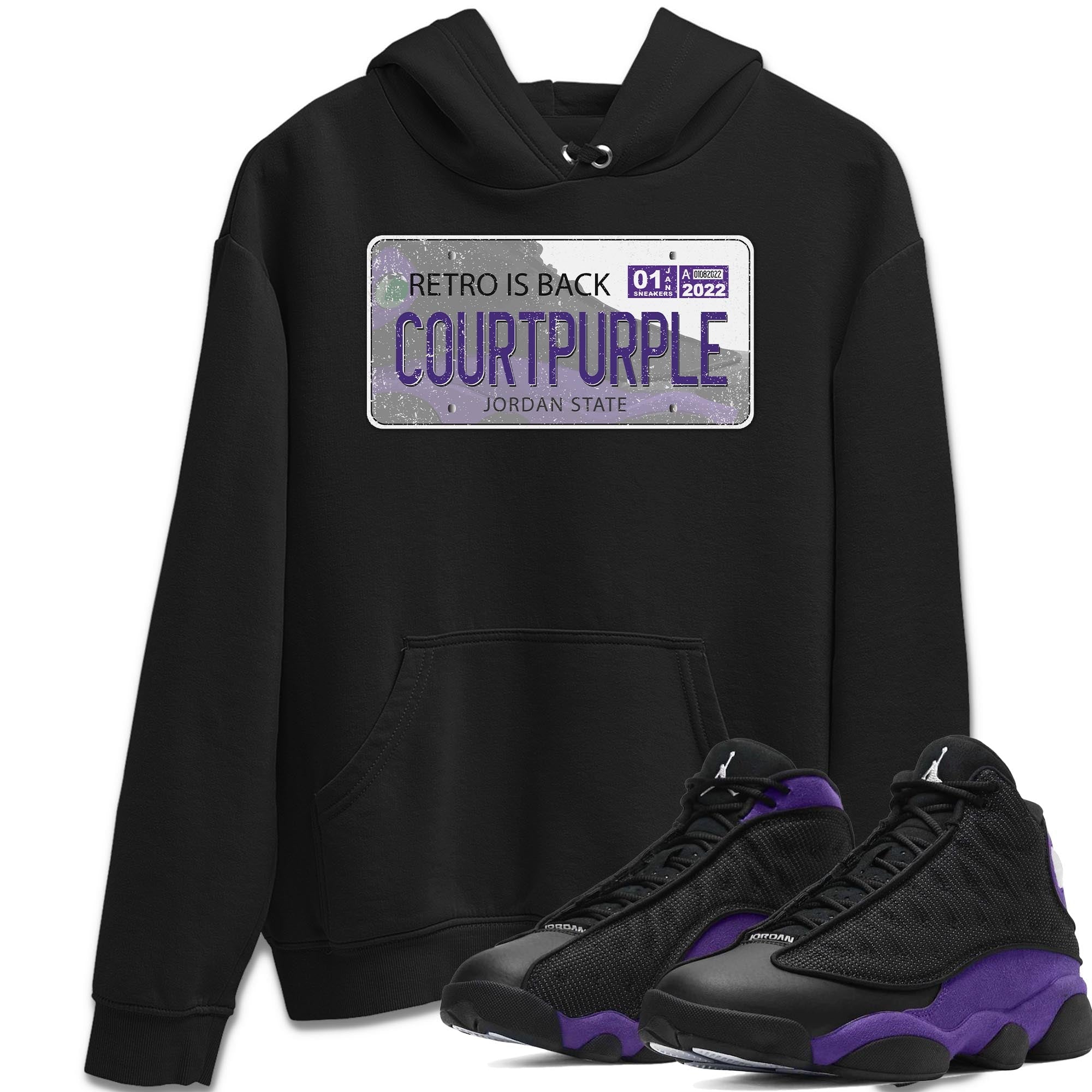 Jordan 13 Court Purple Shirt To Match Jordans Jordan Plate Sneaker Tees Jordan 13 Court Purple Drip Gear Zone Sneaker Matching Clothing Unisex Shirts