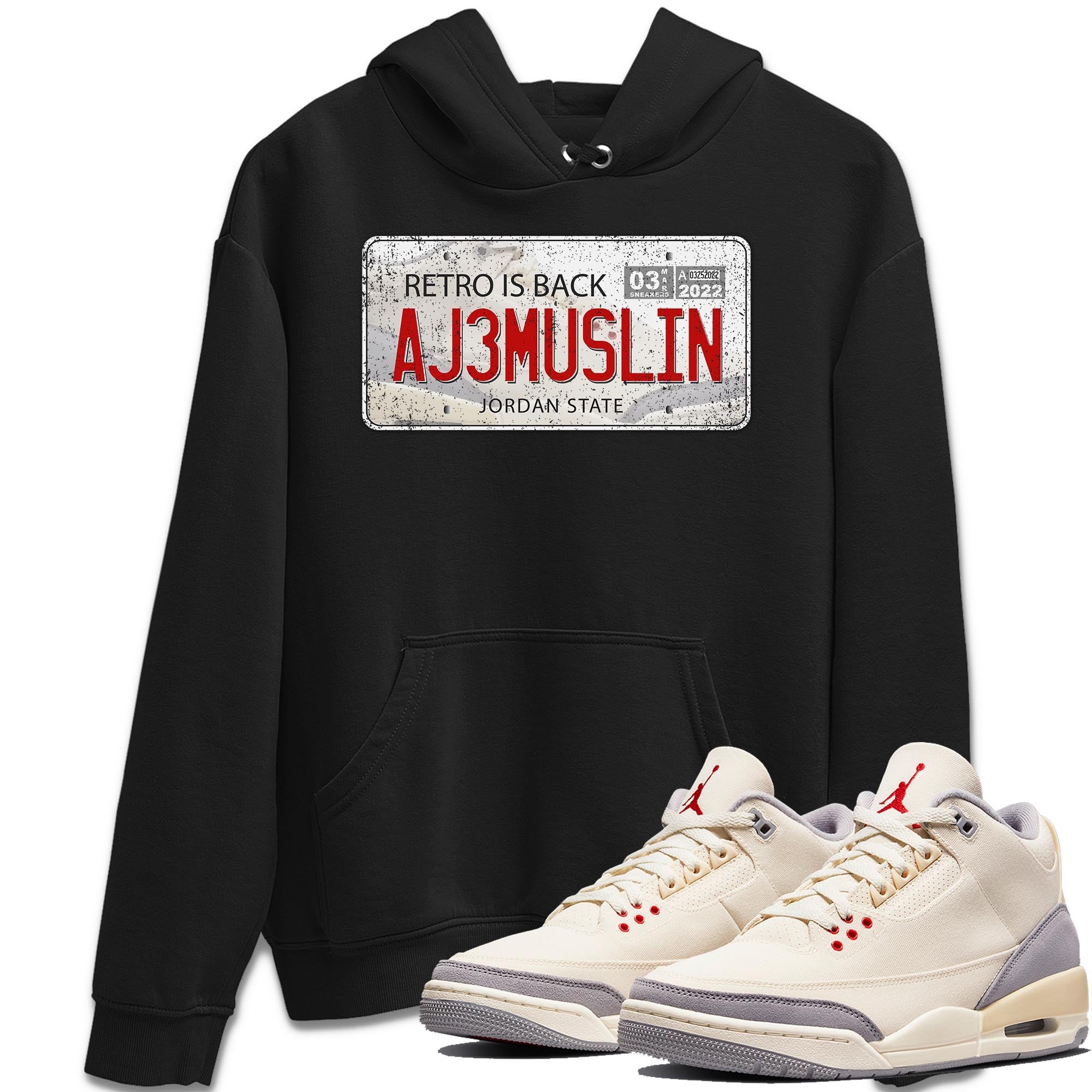 Jordan 3 Muslin Shirt To Match Jordans Jordan Plate Sneaker Tees Jordan 3 Muslin Drip Gear Zone Sneaker Matching Clothing Unisex Shirts