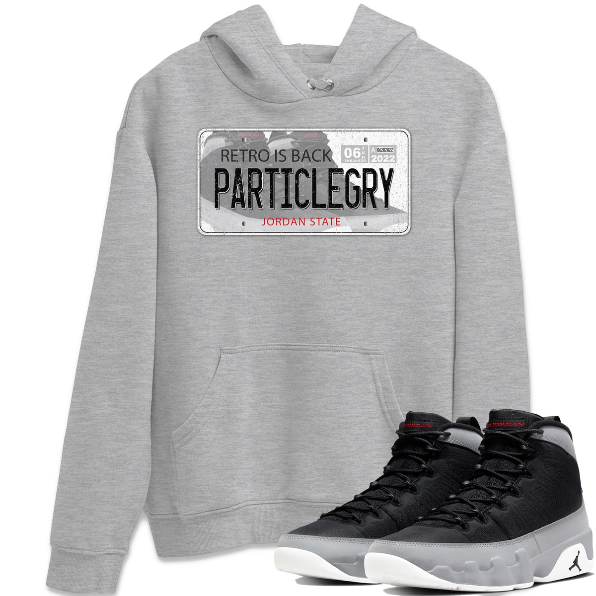Jordan 9 Particle Grey Shirt To Match Jordans Jordan Plate Sneaker Tees Jordan 9 Particle Grey Drip Gear Zone Sneaker Matching Clothing Unisex Shirts