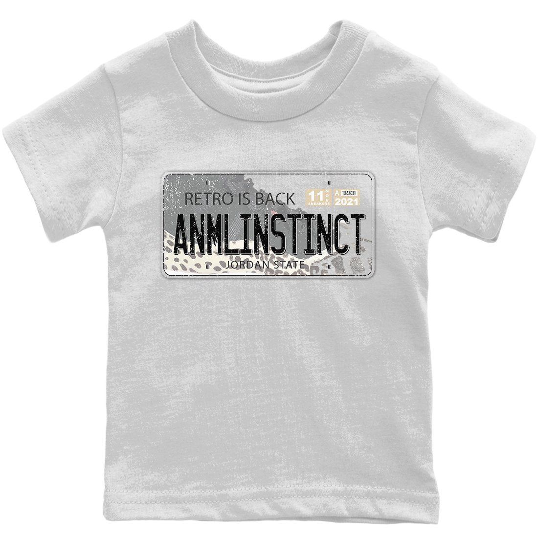 Jordan 11 Animal Instinct Sneaker Matching T-Shirt Jordan Plate Sneaker Tees Jordan 11 Animal Instinct Sneaker Release Tees Kids Shirts