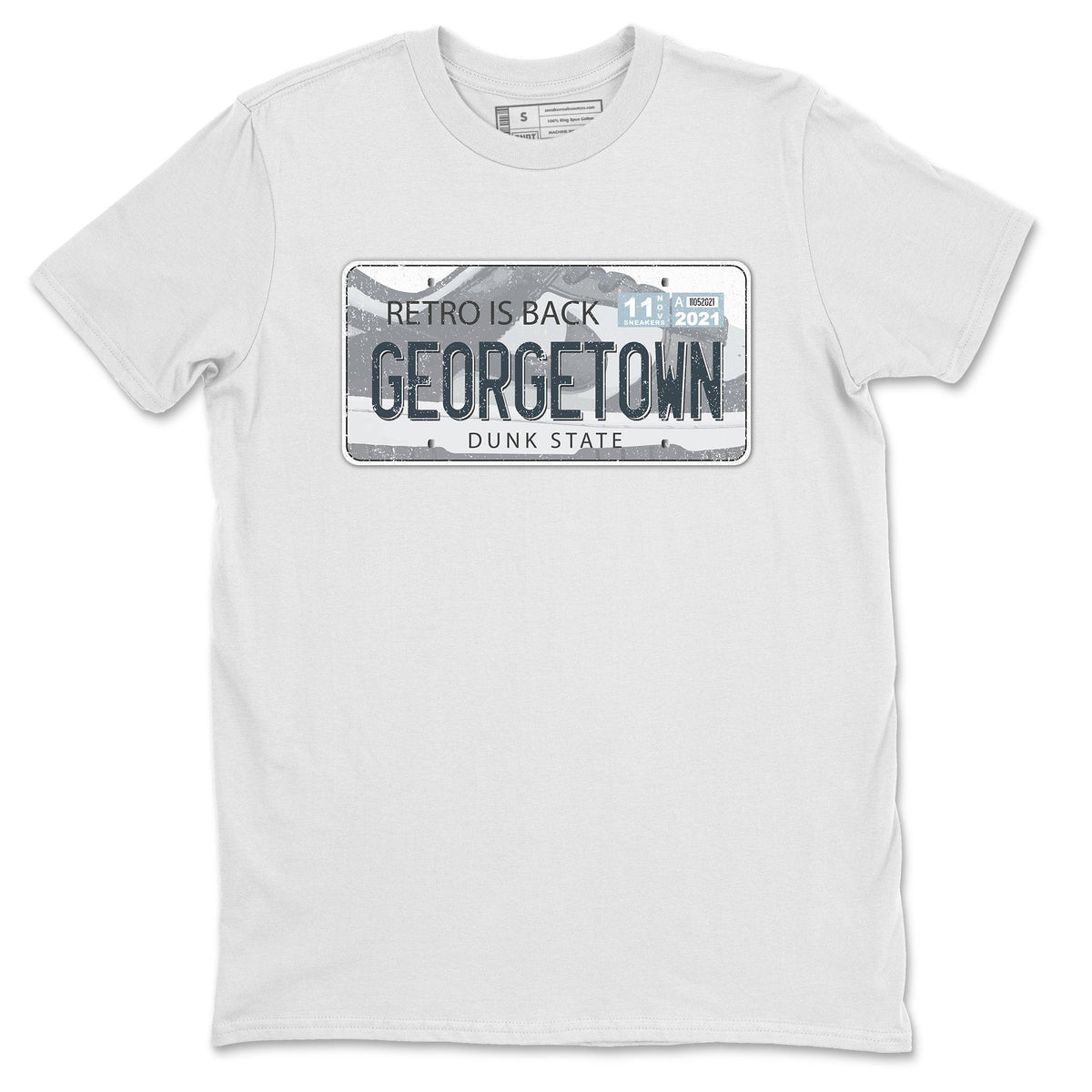 Dunk championship Grey Sneaker Match Tees Jordan Plate Sneaker Tees Dunk championship Grey Jordan to match sneaker T-Shirt Crew Neck Shirts