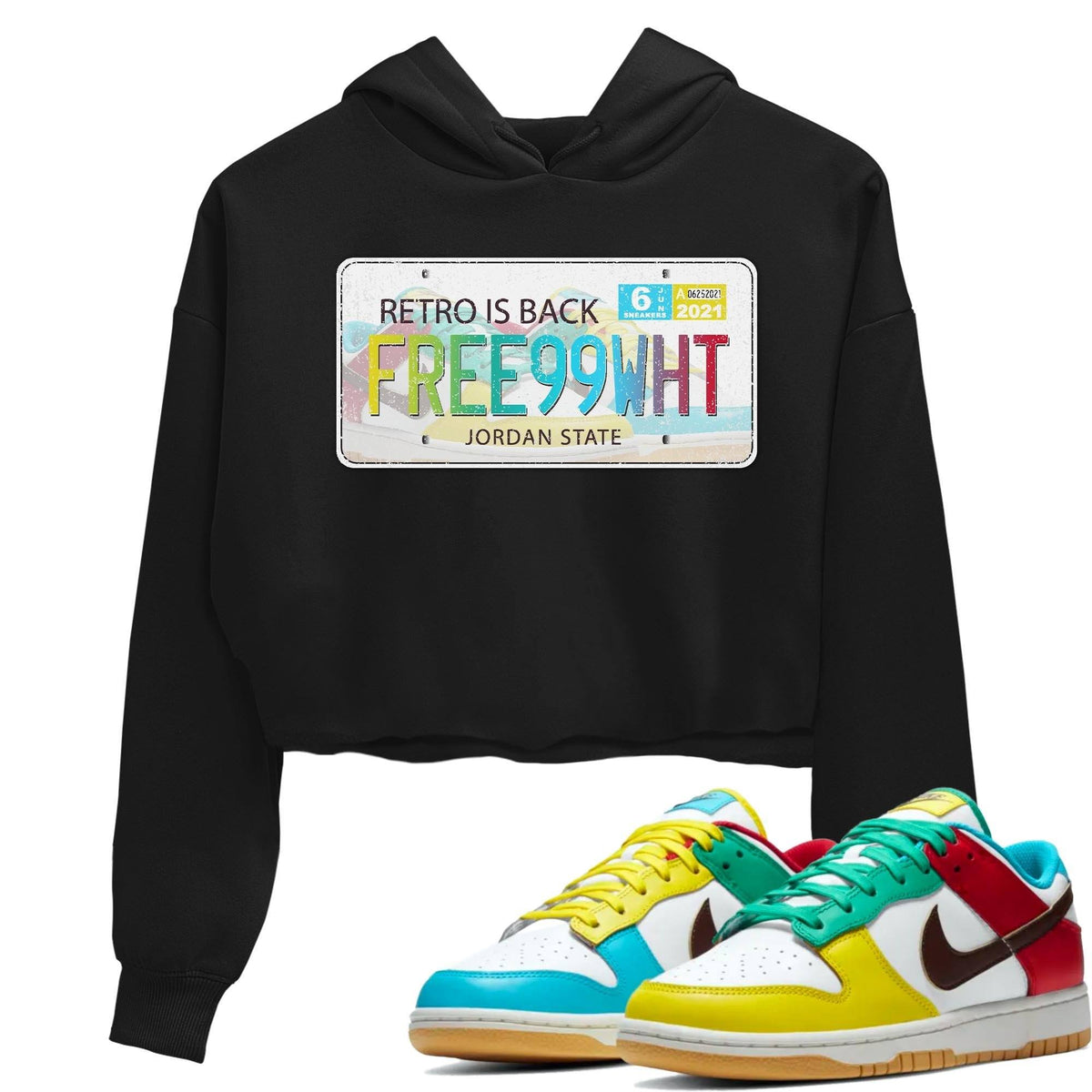 Dunk Free 99 White Sneaker Match Tees Jordan Plate Sneaker Tees Dunk Free 99 White Jordan to match sneaker T-Shirt Women's Shirts