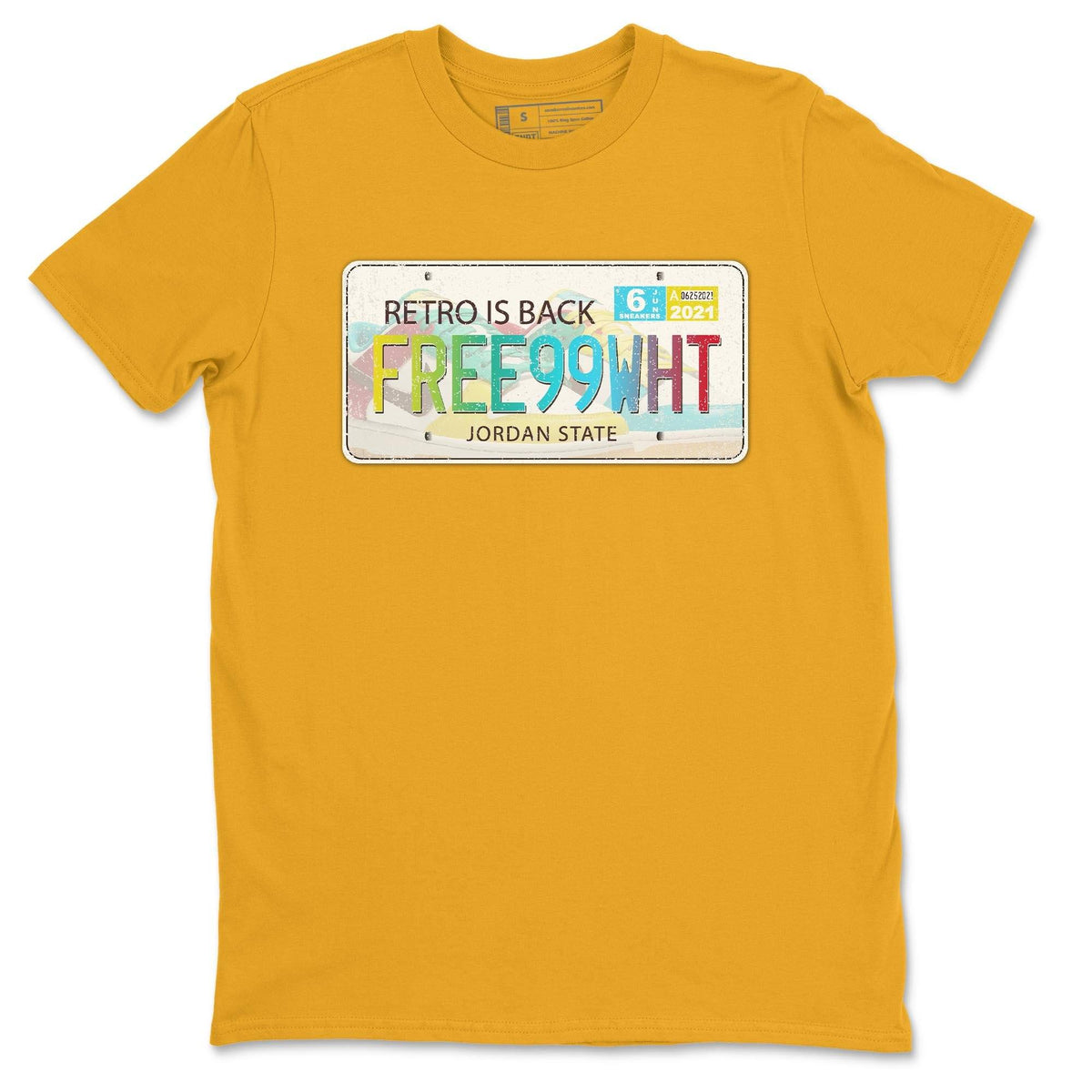 Dunk Free 99 White Sneaker Match Tees Jordan Plate Sneaker Tees Dunk Free 99 White Jordan to match sneaker T-Shirt Crew Neck Shirts