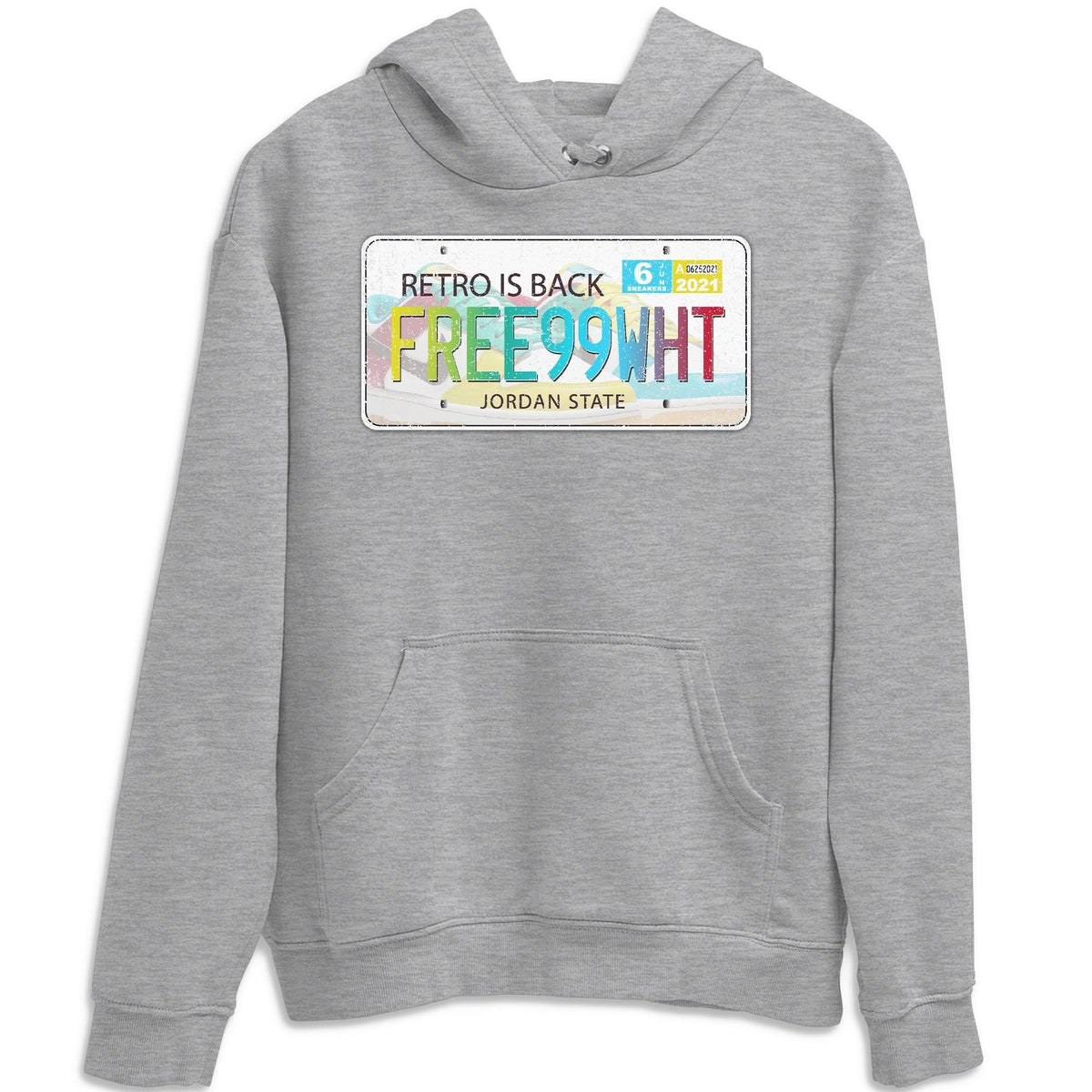 Dunk Free 99 White Sneaker Match Tees Jordan Plate Sneaker Tees Dunk Free 99 White Jordan to match sneaker T-Shirt Crew Neck Shirts