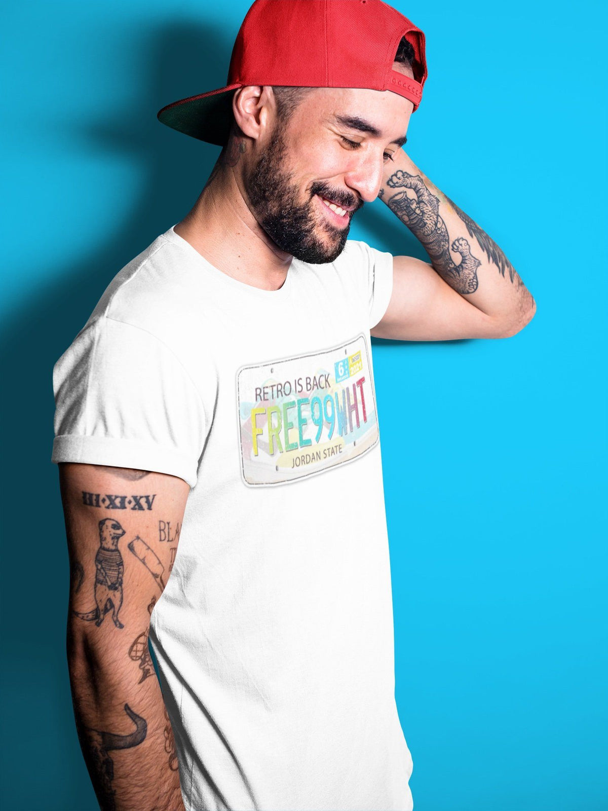 Dunk Free 99 White Sneaker Match Tees Jordan Plate Sneaker Tees Dunk Free 99 White Jordan to match sneaker T-Shirt Crew Neck Shirts