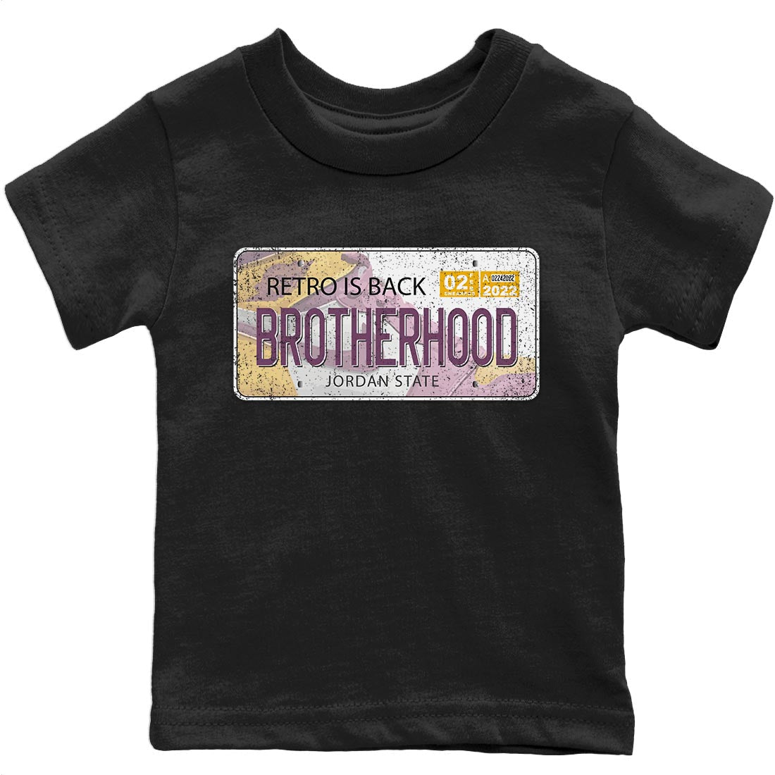 Jordan 1 Brotherhood Sneaker Matching T-Shirt Jordan Plate Sneaker Tees Jordan 1 Brotherhood Sneaker Release Tees Kids Shirts