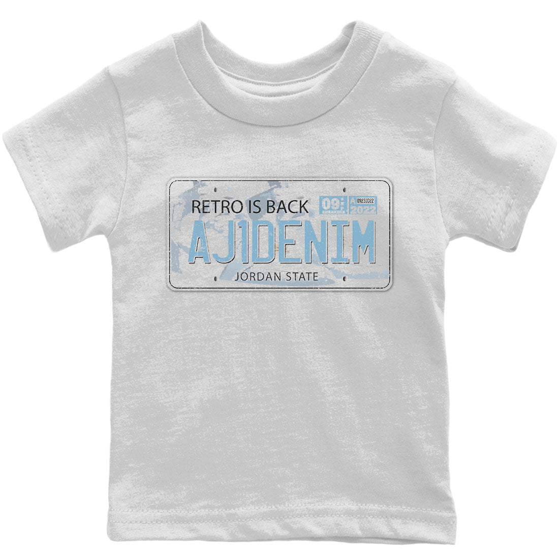 Jordan 1 Denim Sneaker Matching T-Shirt Jordan Plate Sneaker Tees Jordan 1 Denim Sneaker Release Tees Kids Shirts