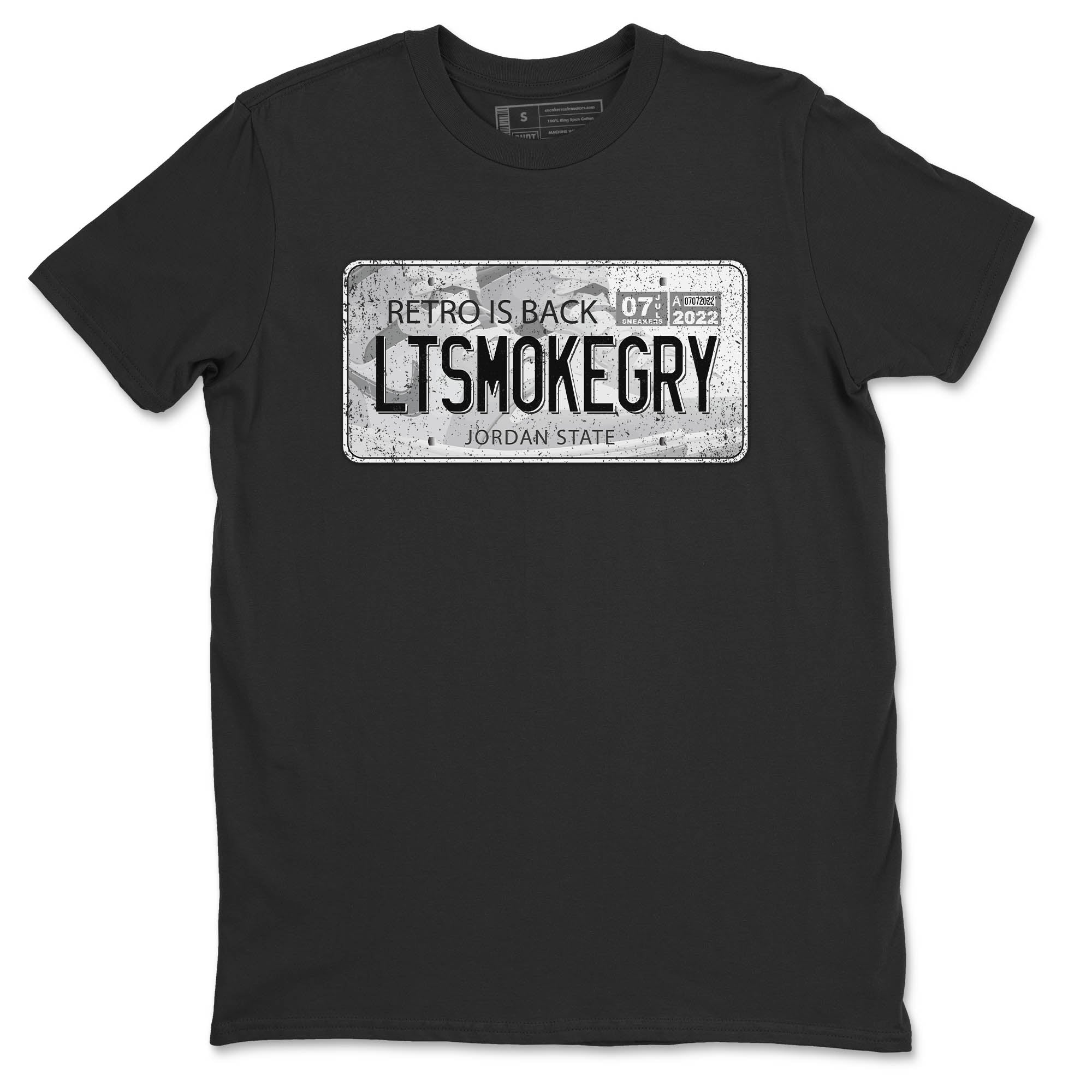 Jordan 1 Light Smoke Grey Sneaker Matching T-Shirt Jordan Plate Sneaker Tees Jordan 1 Light Smoke Grey Sneaker Release Tees Crew Neck Tees